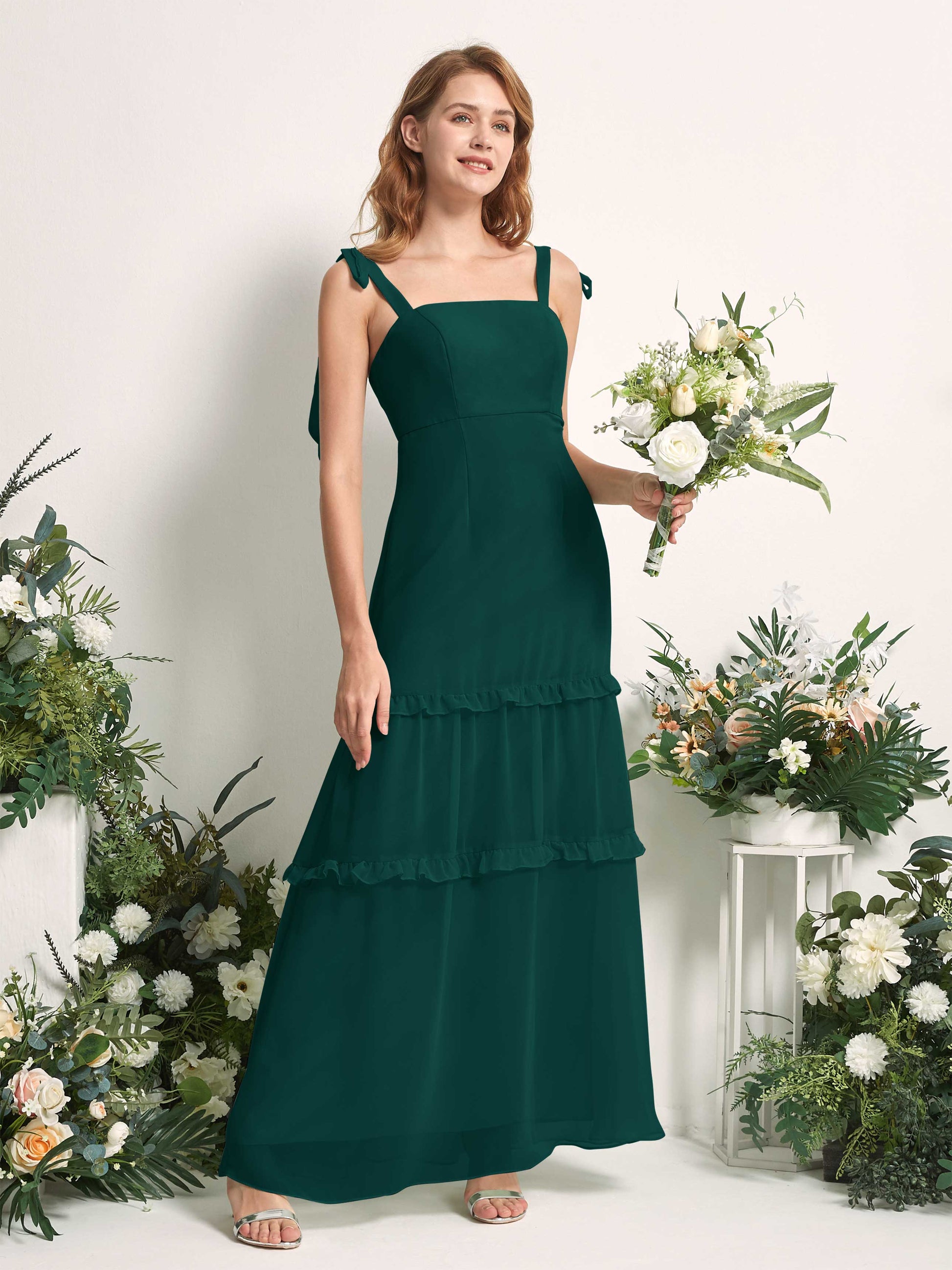 Kaiya Dark Emerald Sleeveless Maxi Dress