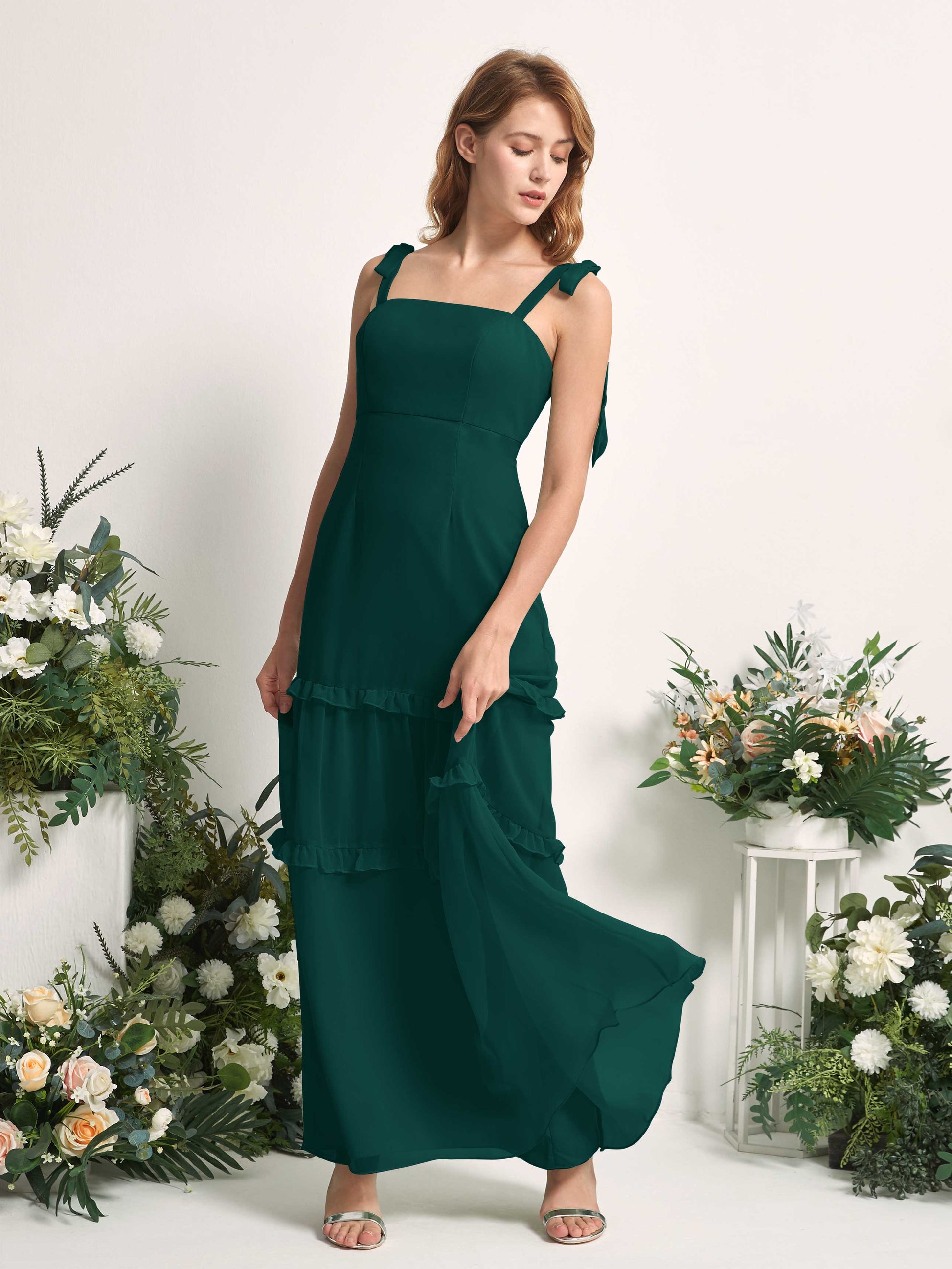 Kaiya Dark Emerald Sleeveless Maxi Dress