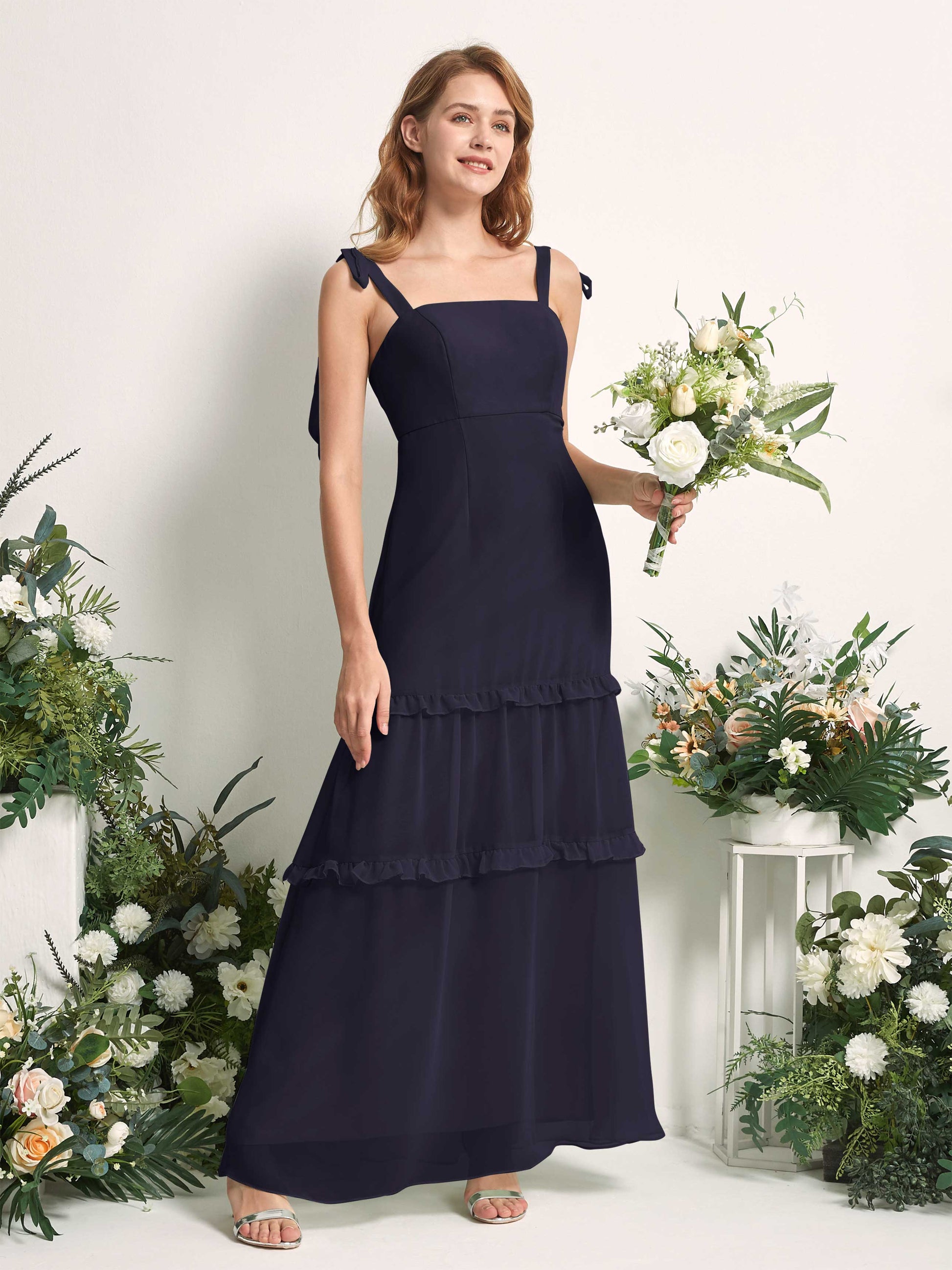 Kaiya Dark Navy Sleeveless Maxi Dress