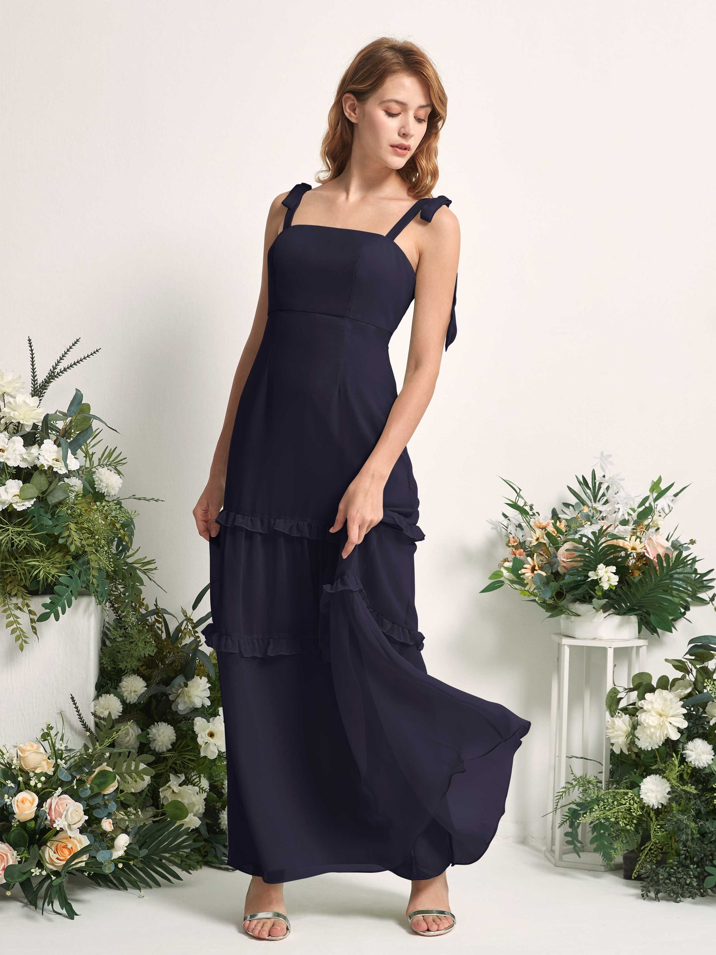 Kaiya Dark Navy Sleeveless Maxi Dress