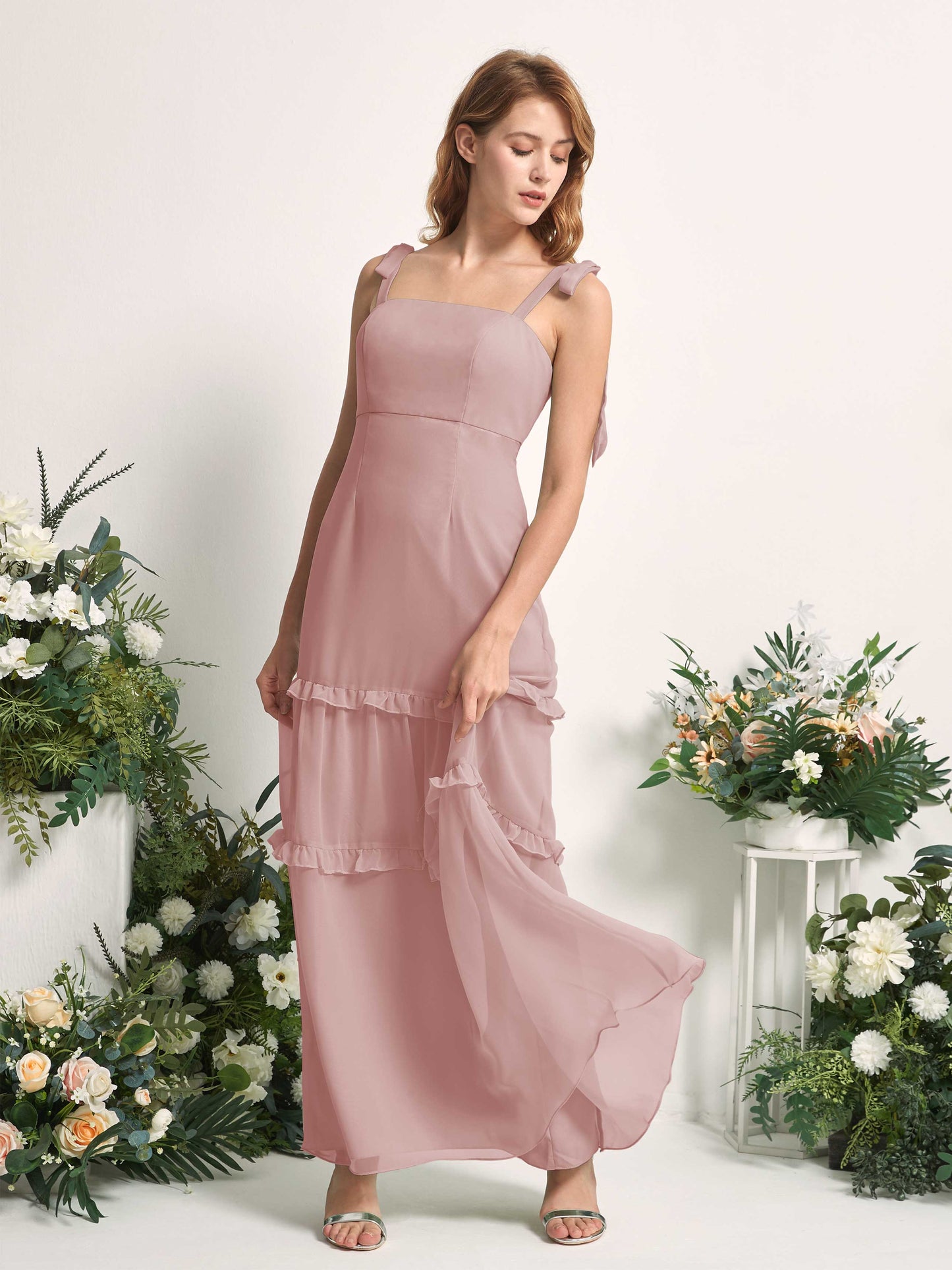 Kaiya Dusty Rose Sleeveless Maxi Dress