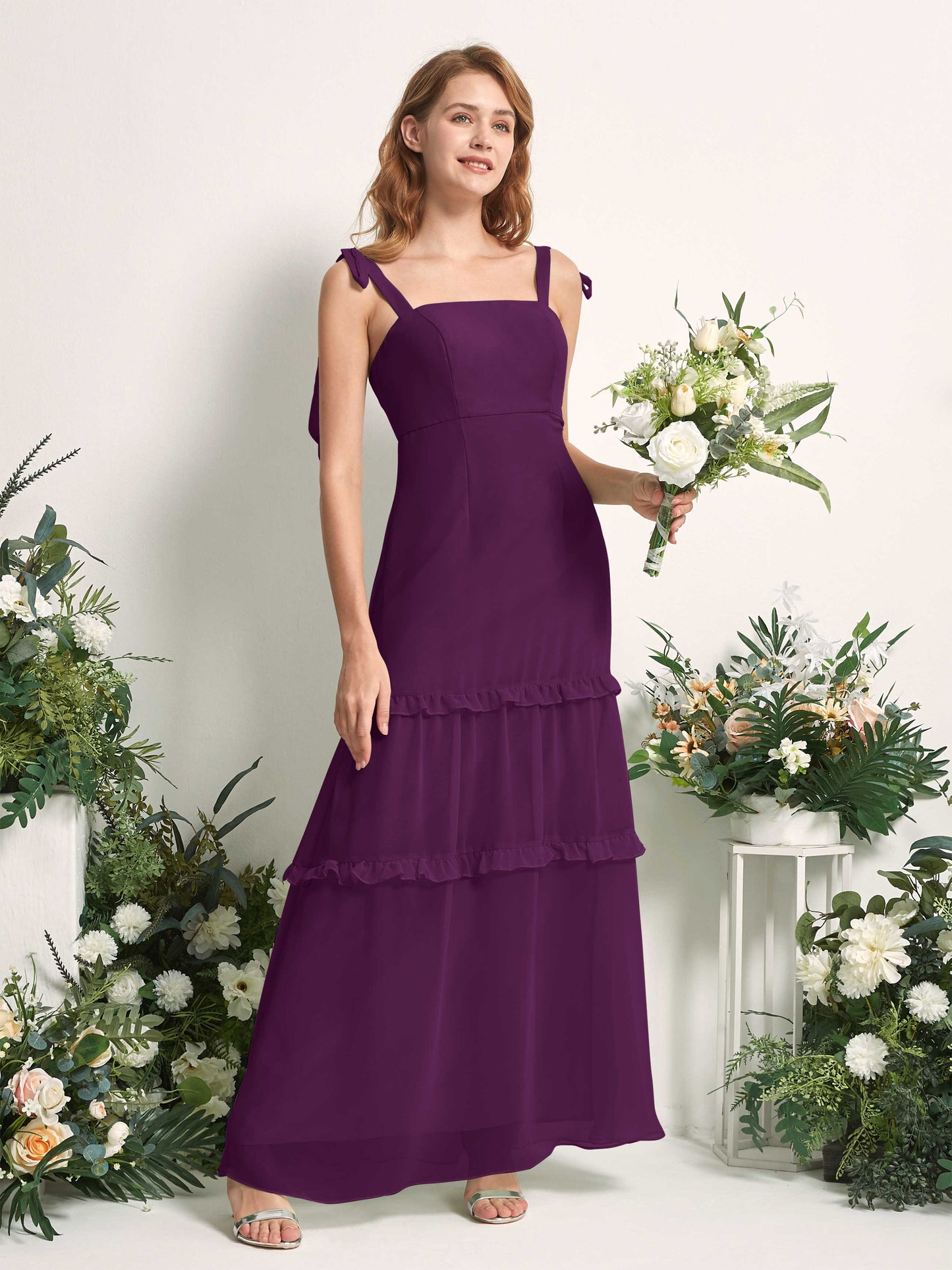 Kaiya Grape Sleeveless Maxi Dress