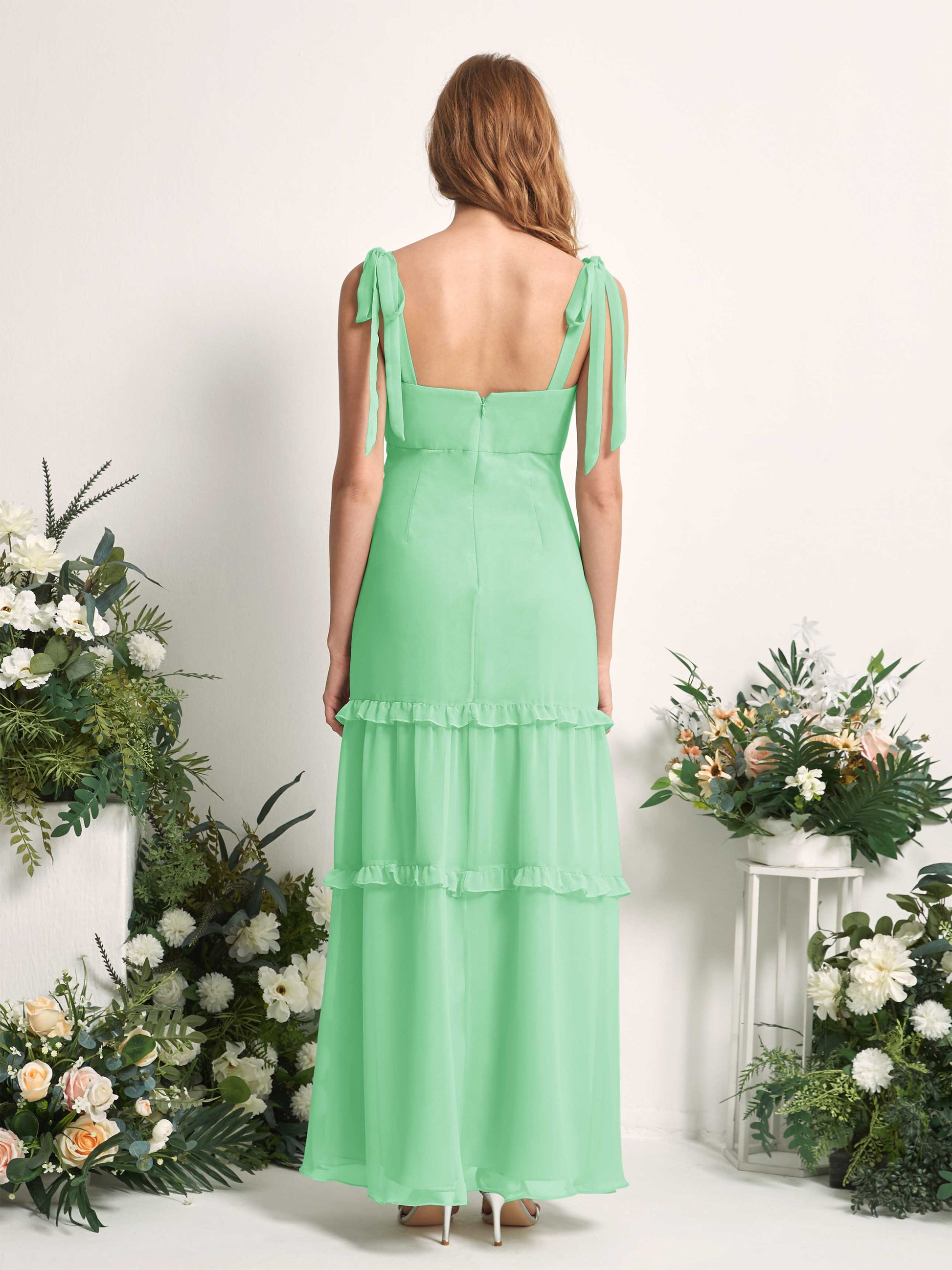 Kaiya Mint Green Sleeveless Maxi Dress