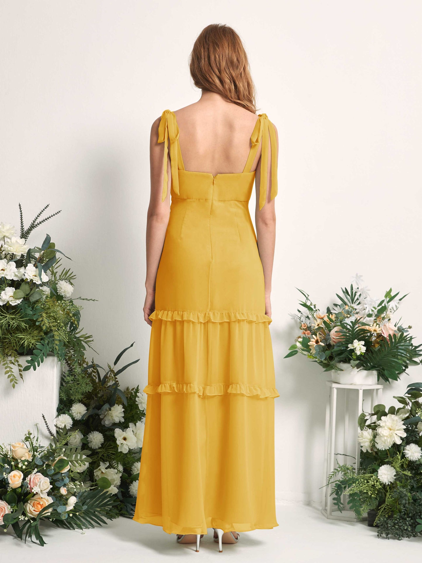 Kaiya Mustard Yellow Sleeveless Maxi Dress