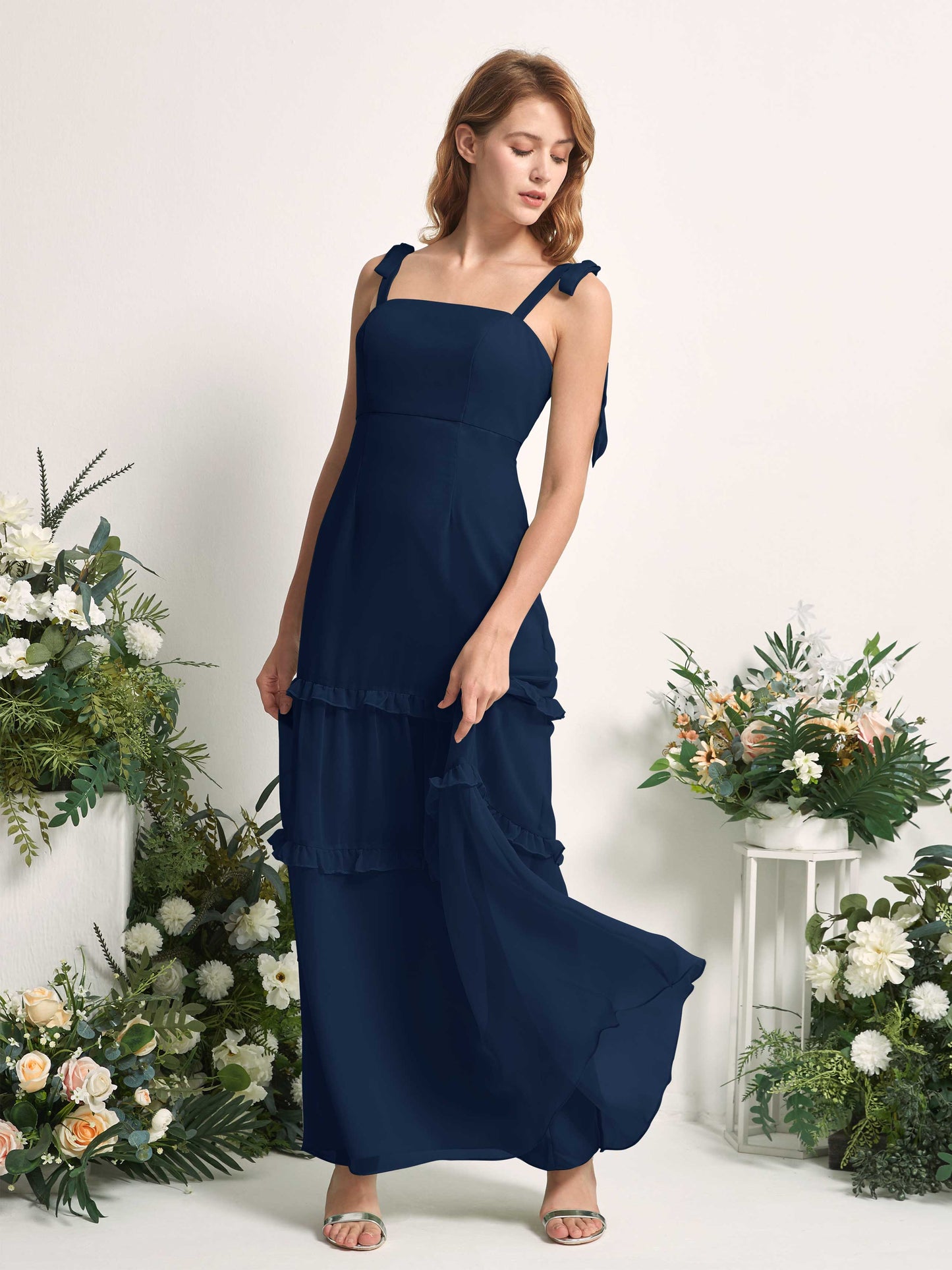 Kaiya Navy Sleeveless Maxi Dress