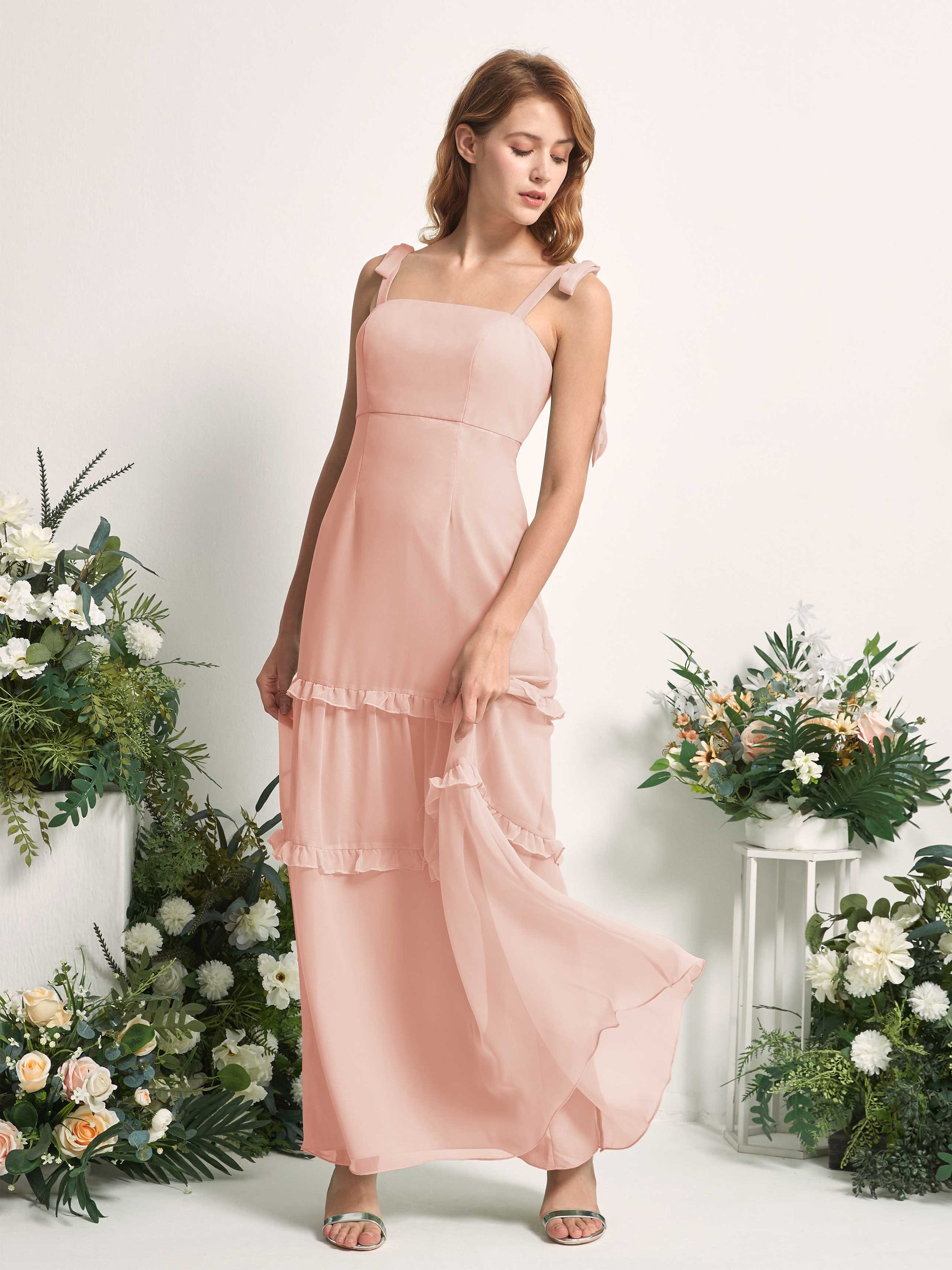 Kaiya Pearl Pink Sleeveless Maxi Dress