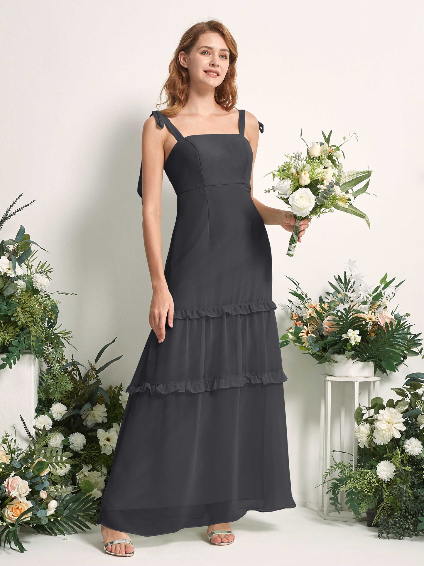 Kaiya Pewter Sleeveless Maxi Dress