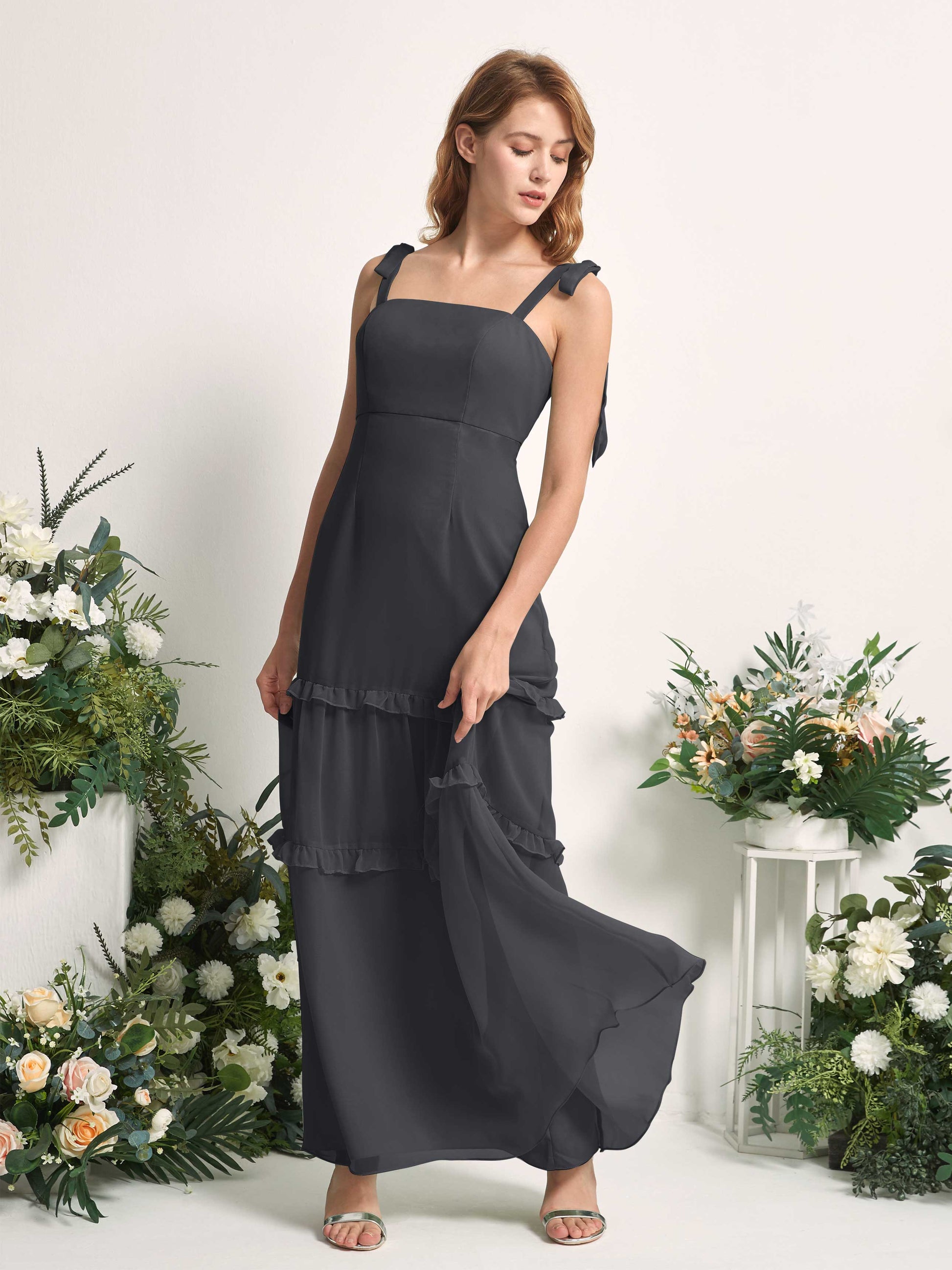 Kaiya Pewter Sleeveless Maxi Dress