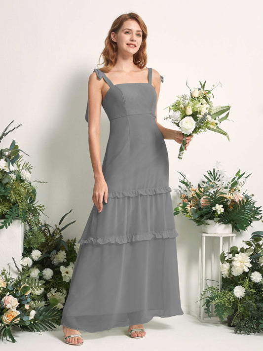 Kaiya Steel Gray Sleeveless Maxi Dress