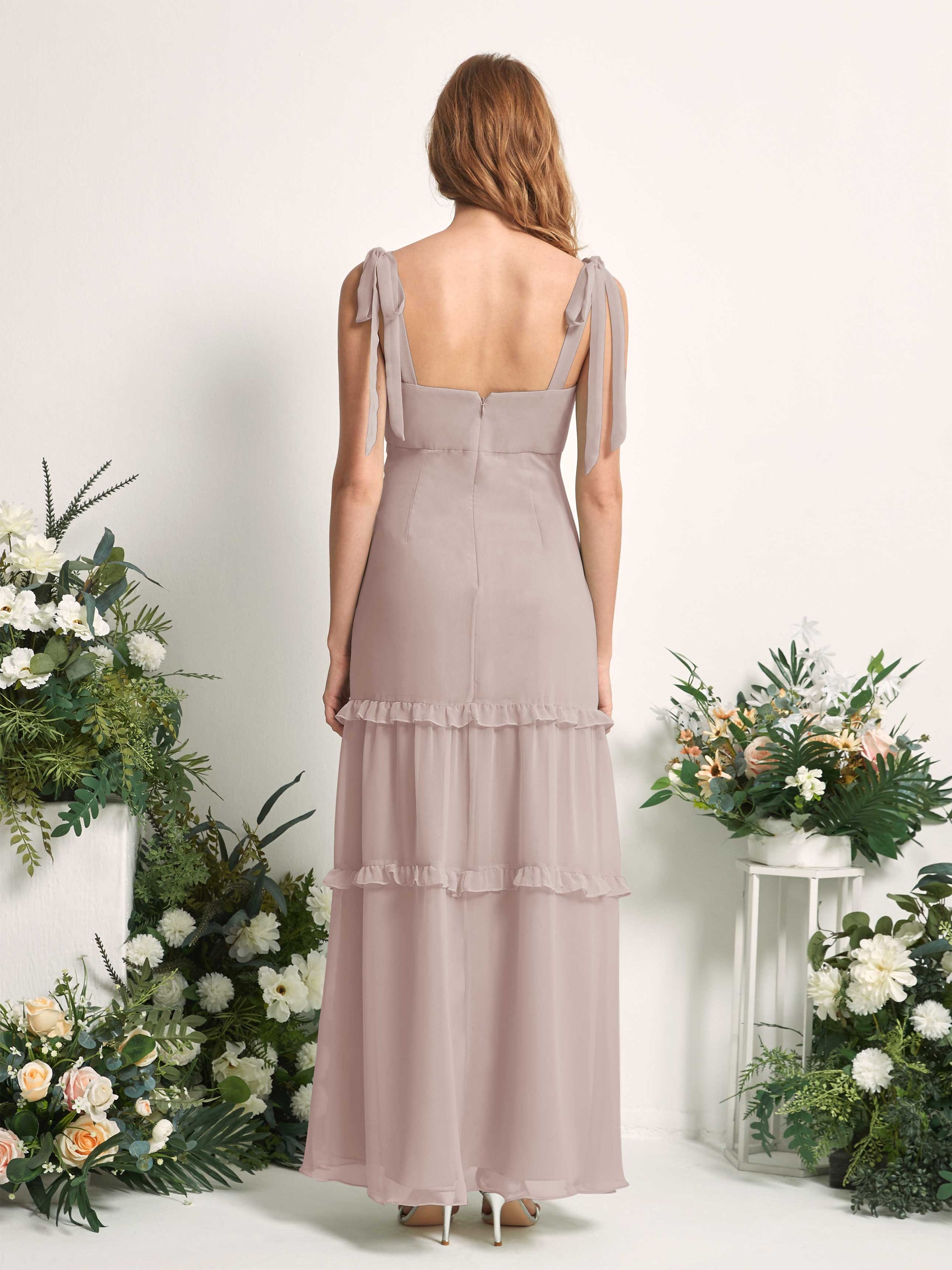 Kaiya Taupe Sleeveless Maxi Dress