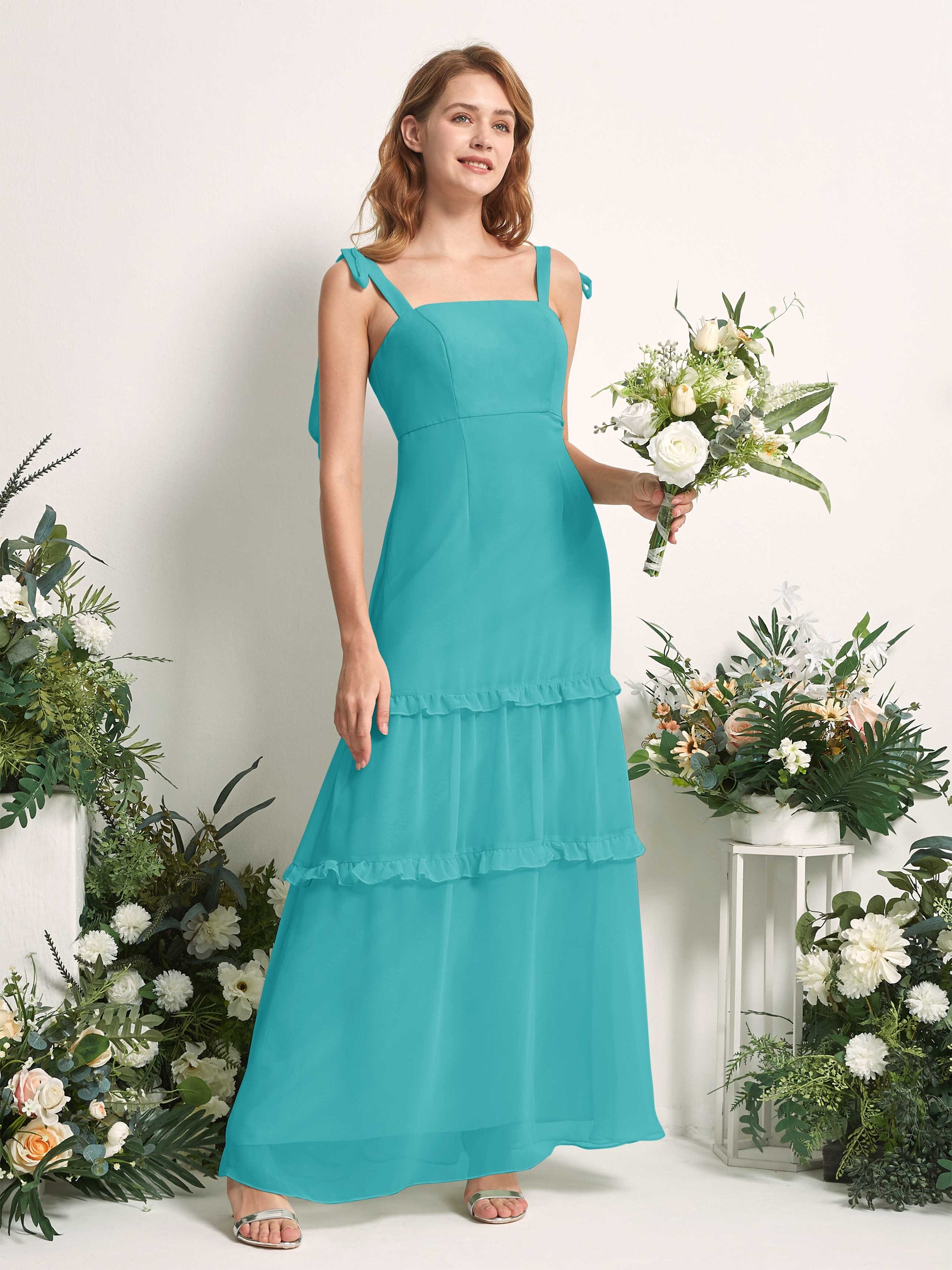 Kaiya Turquoise Sleeveless Maxi Dress