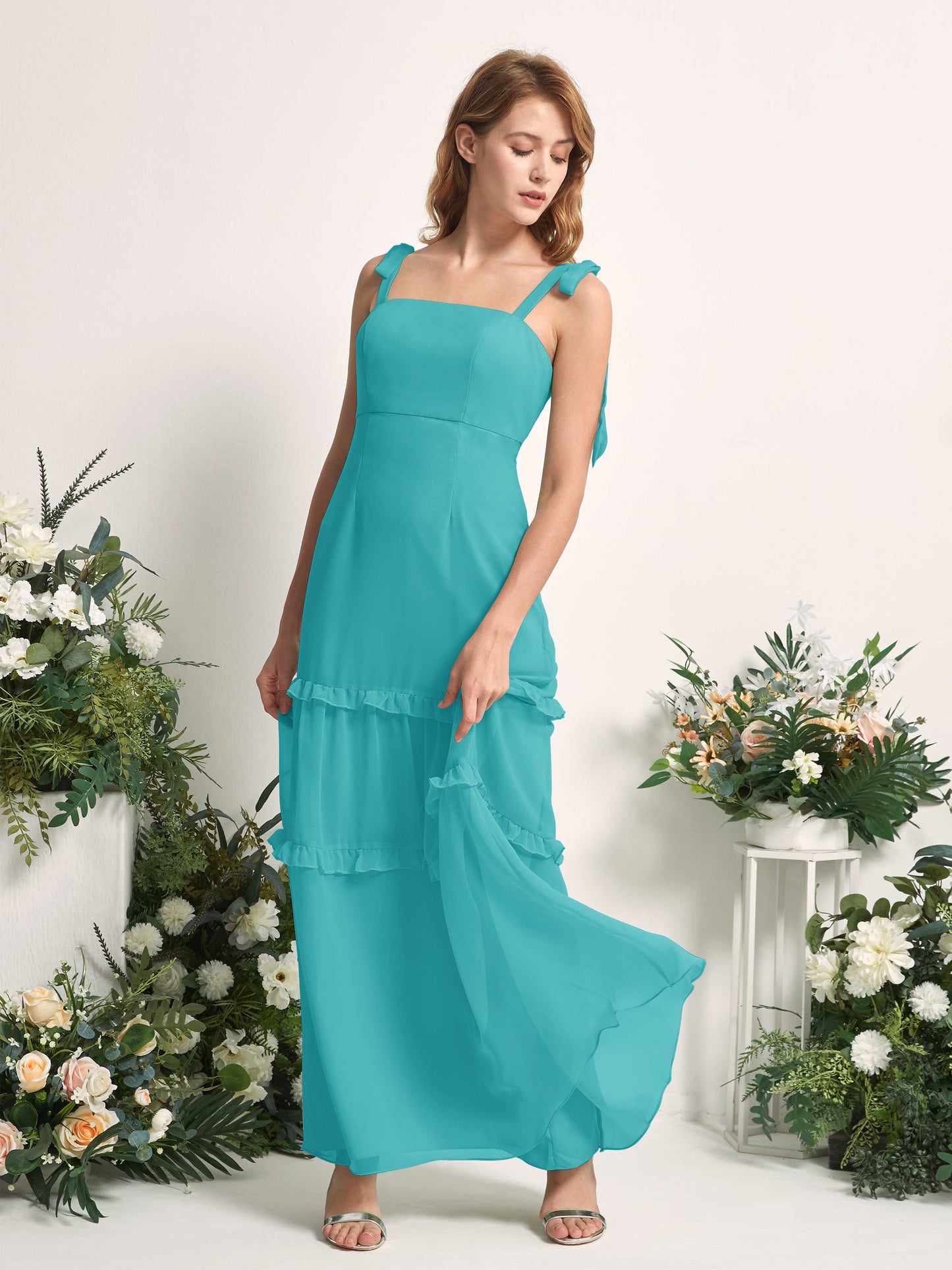 Kaiya Turquoise Sleeveless Maxi Dress