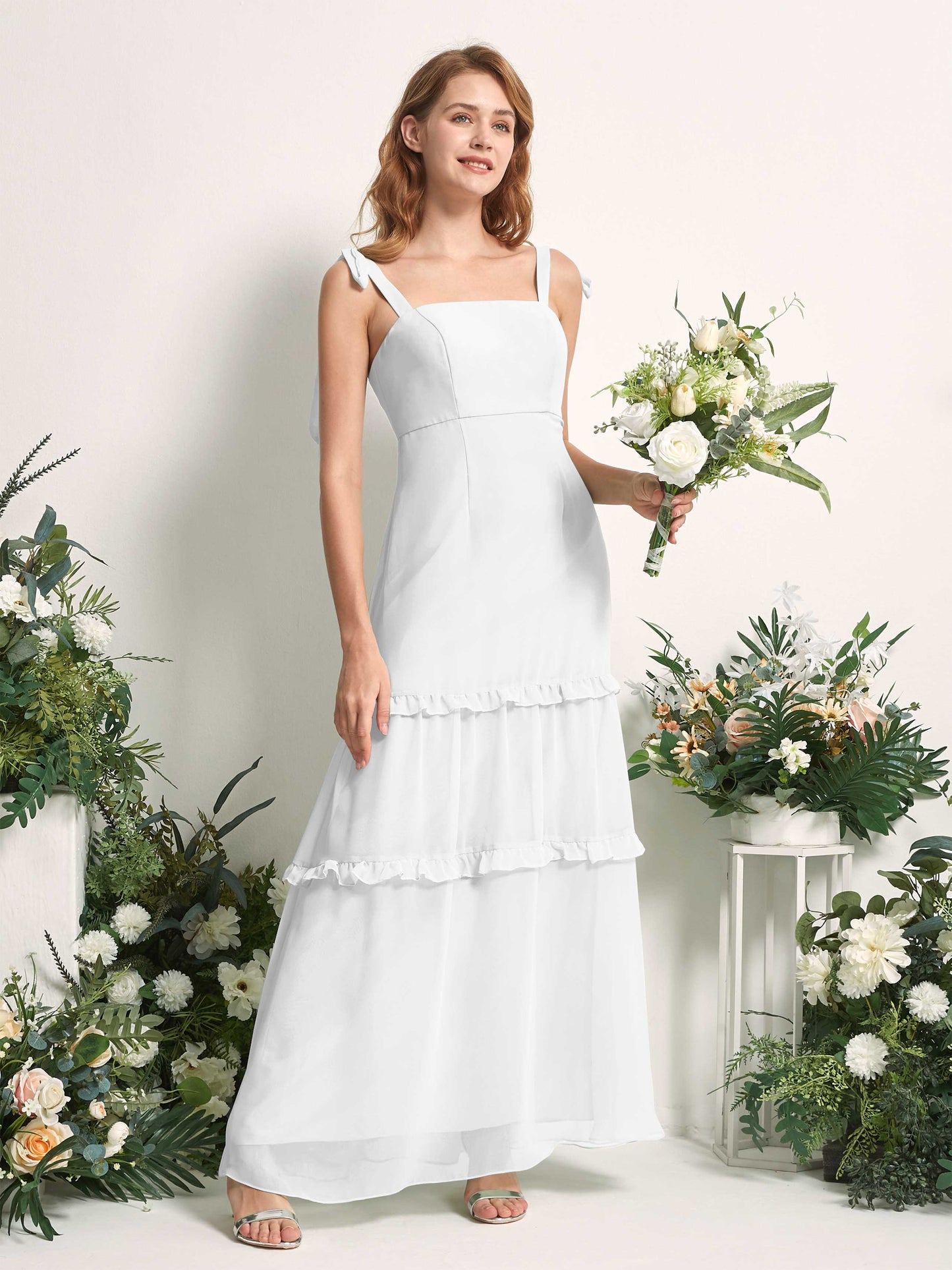 Kaiya White Sleeveless Maxi Dress