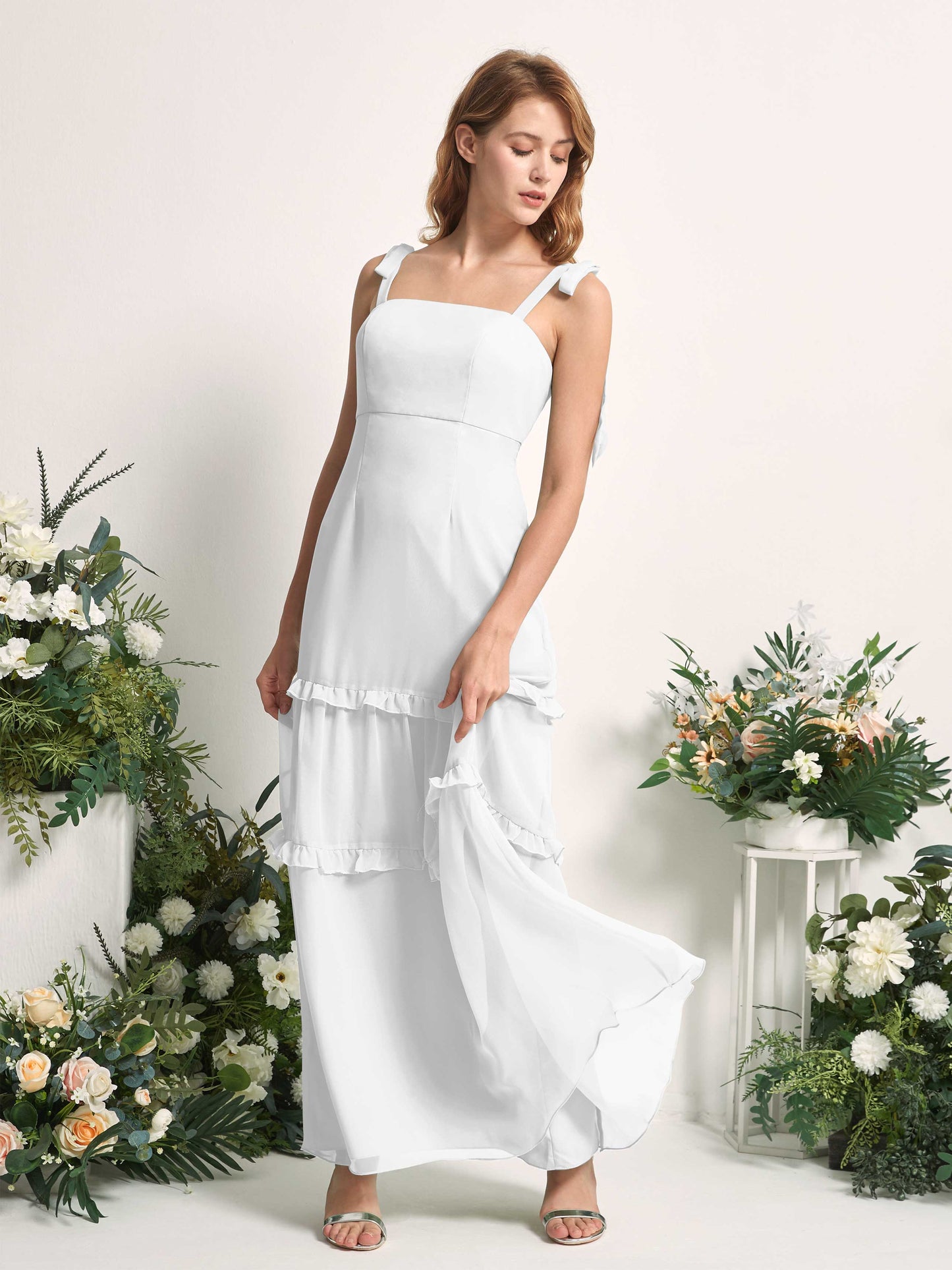 Kaiya White Sleeveless Maxi Dress