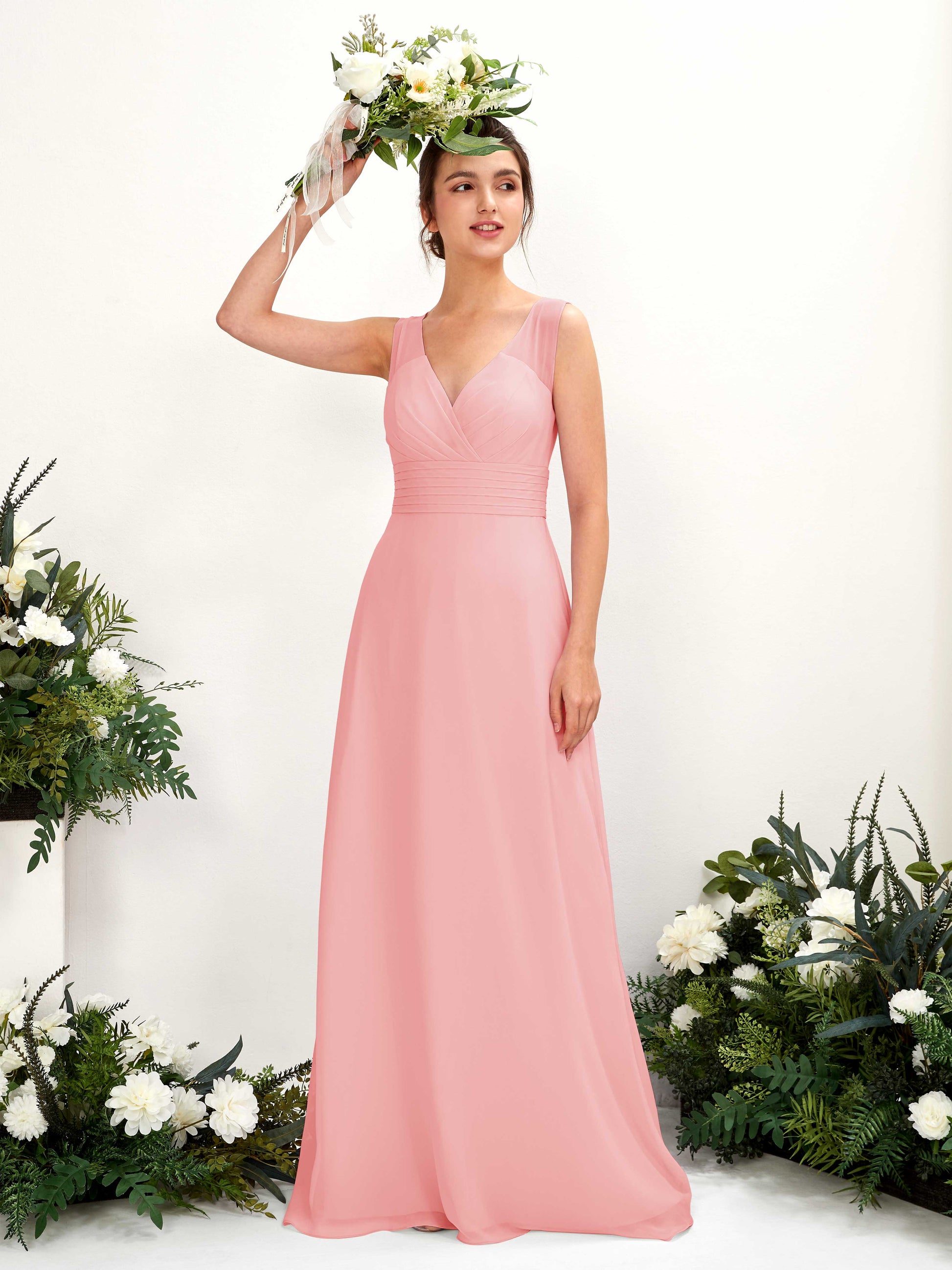 Karen Ballet Pink Sleeveless Maxi Dress