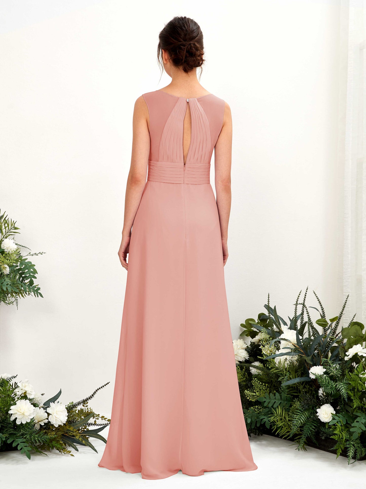 Karen Champagne Rose Sleeveless Maxi Dress