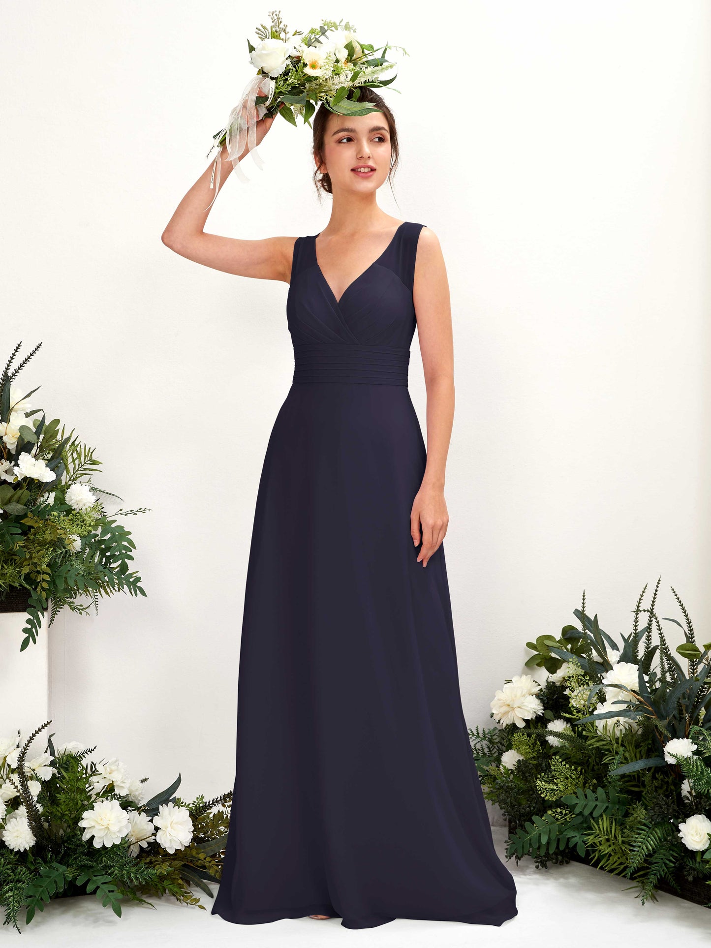 Karen Dark Navy Sleeveless Maxi Dress