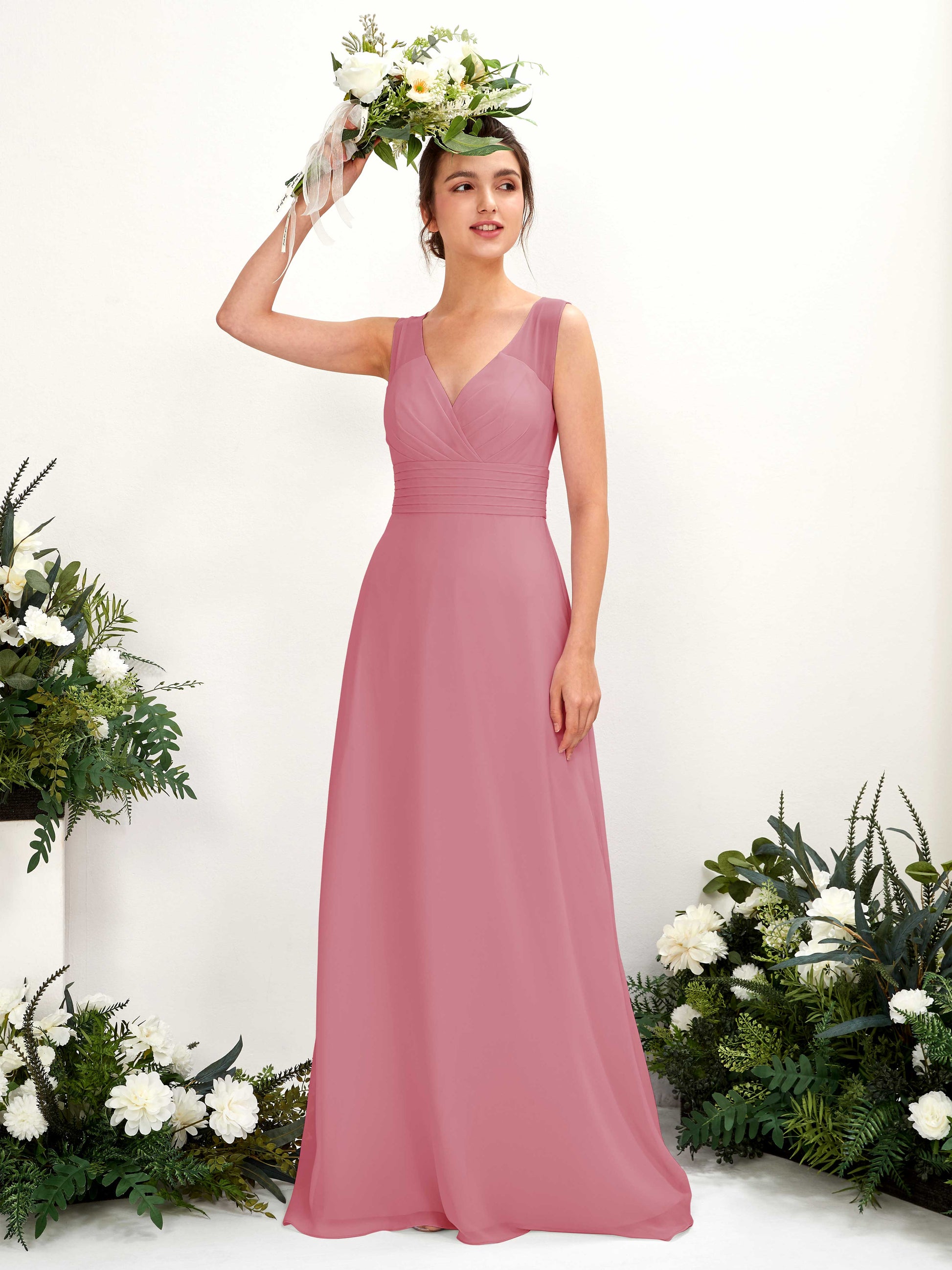 Karen Desert Rose Sleeveless Maxi Dress