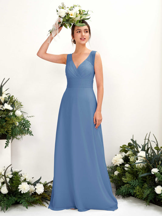 Karen Dusty Blue Sleeveless Maxi Dress