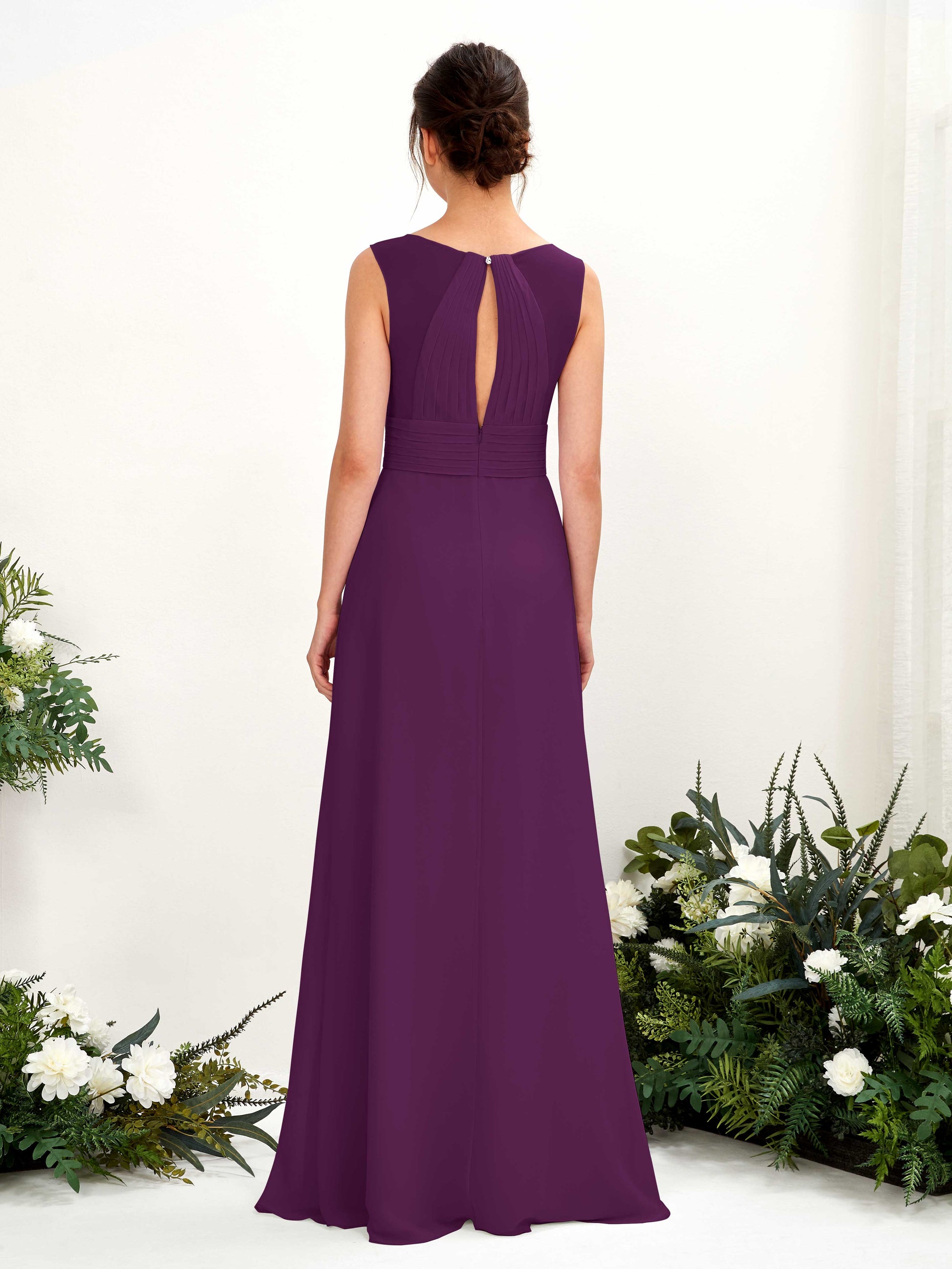 Karen Grape Sleeveless Maxi Dress