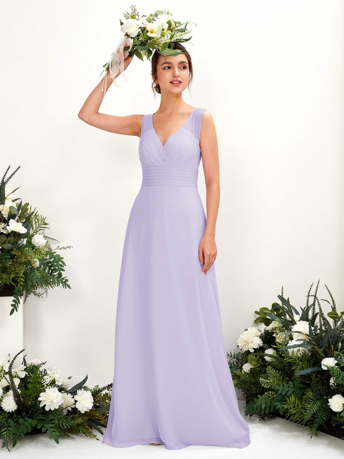 Karen Lilac Sleeveless Maxi Dress