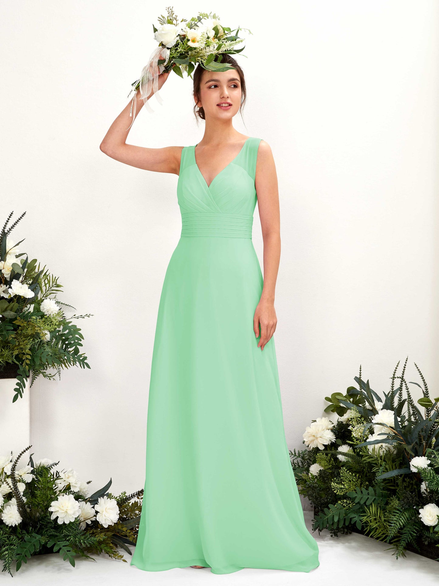 Karen Mint Green Sleeveless Maxi Dress