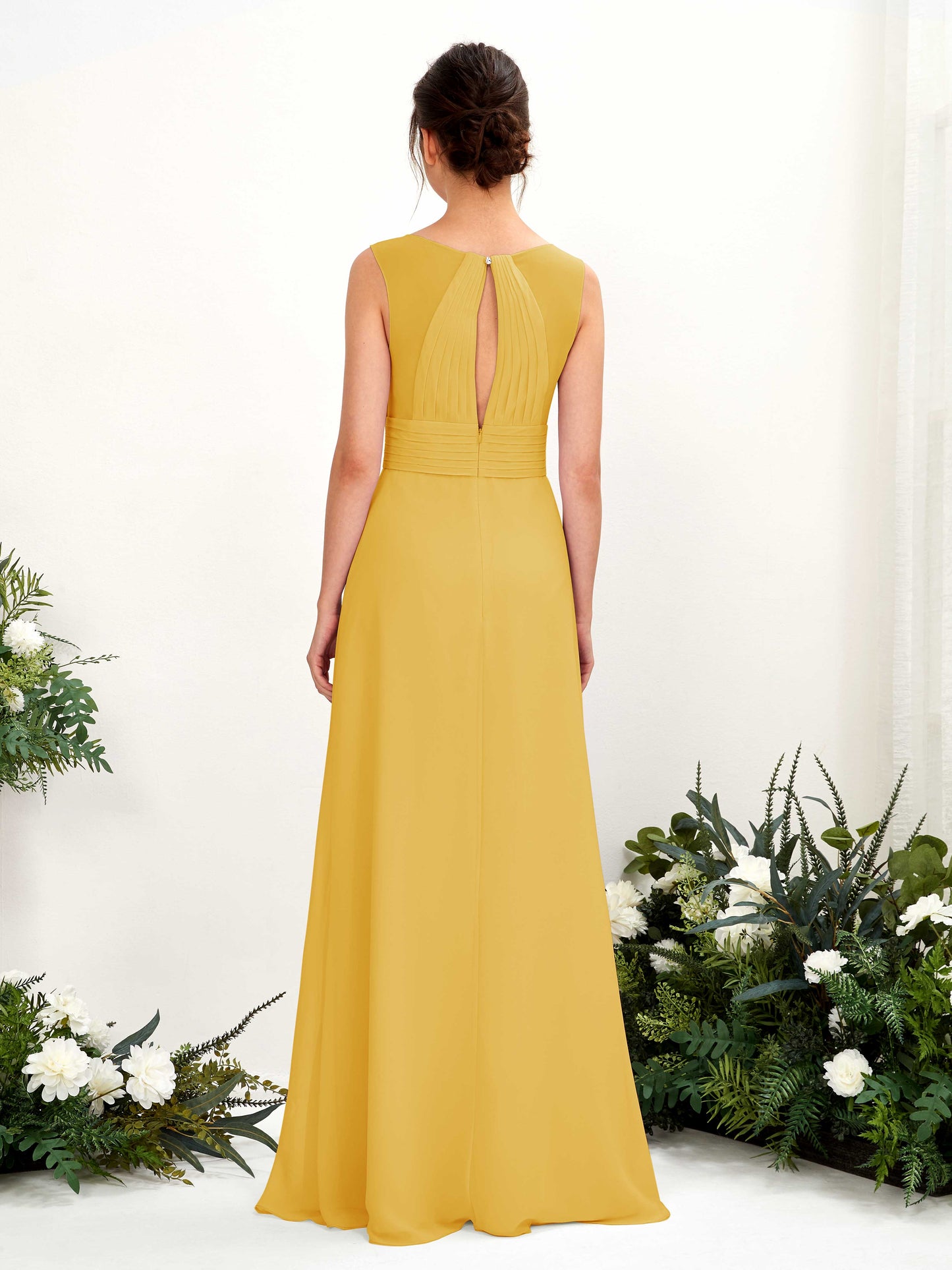 Karen Mustard Yellow Sleeveless Maxi Dress