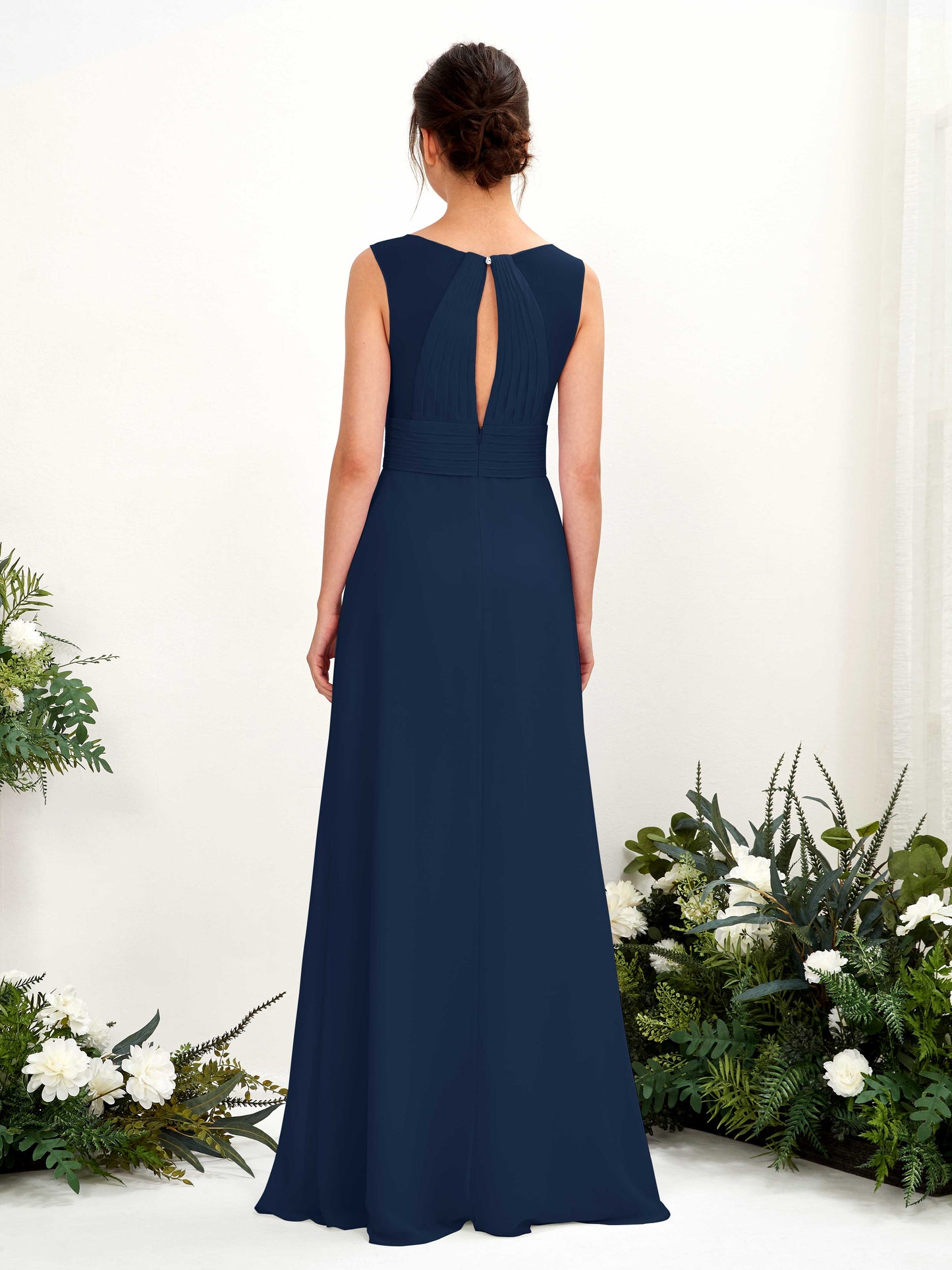 Karen Navy Sleeveless Maxi Dress