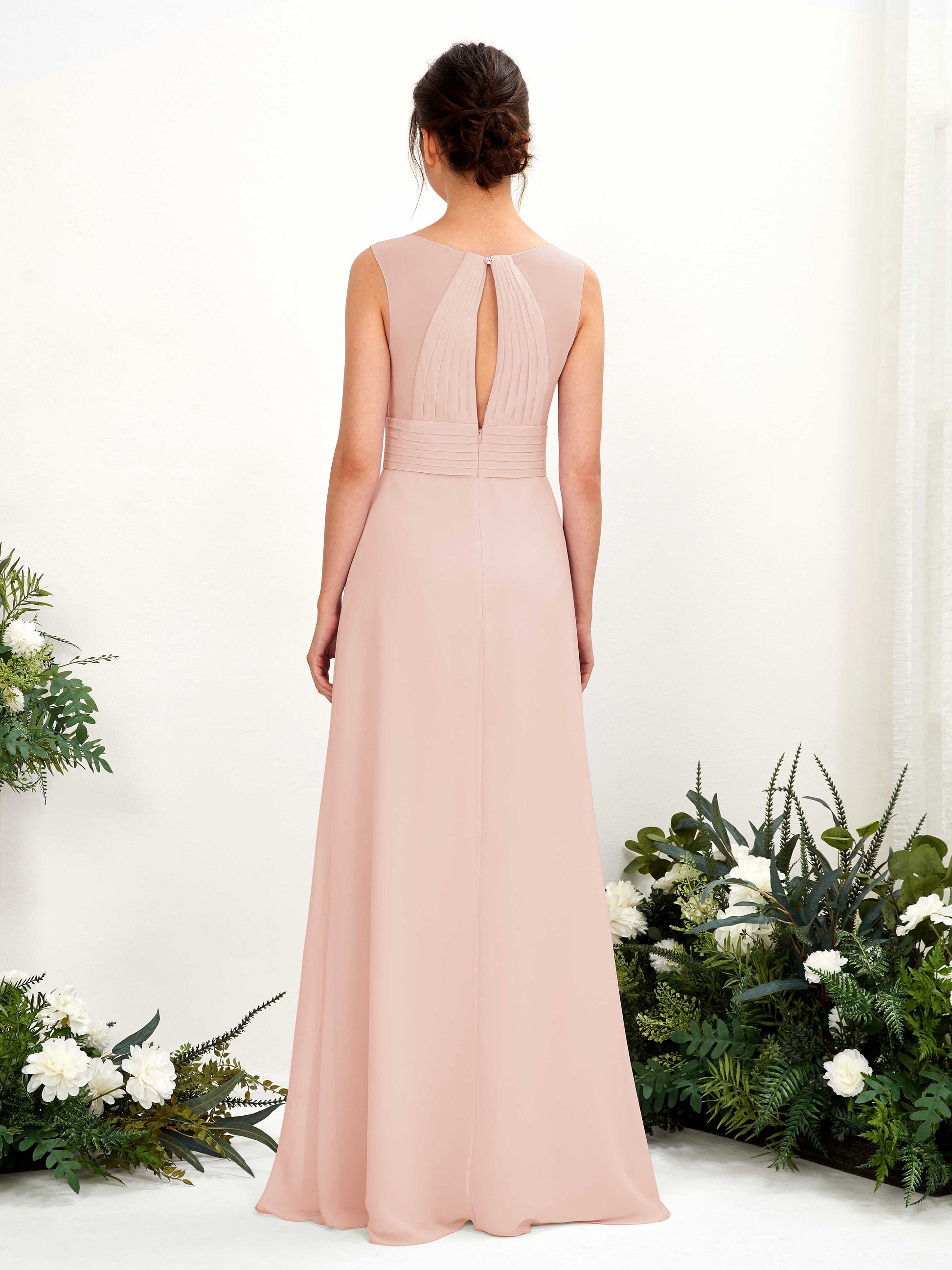 Karen Pearl Pink Sleeveless Maxi Dress