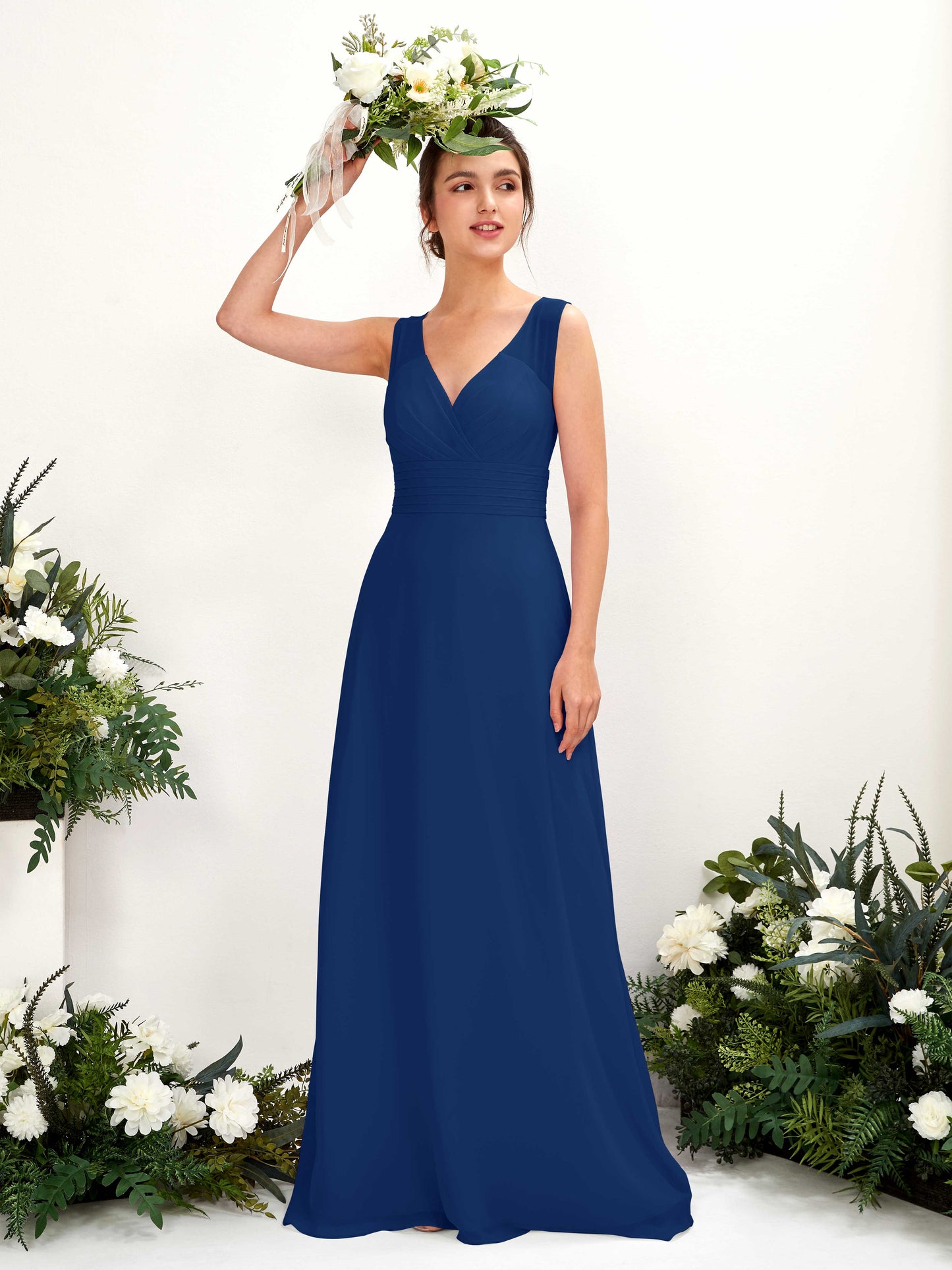 Karen Royal Blue Sleeveless Maxi Dress