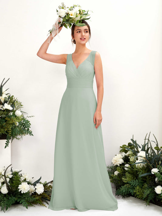 Karen Sage Green Sleeveless Maxi Dress