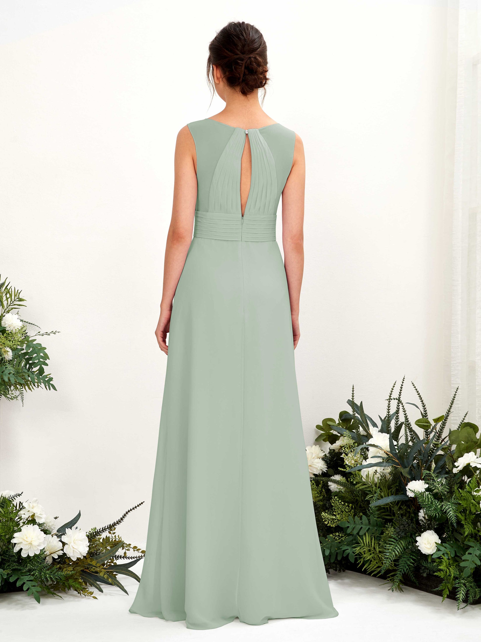 Karen Sage Green Sleeveless Maxi Dress