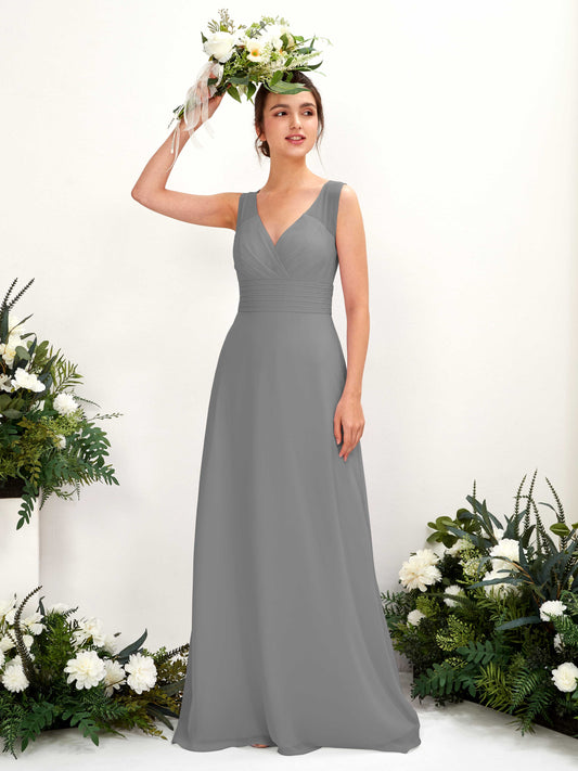 Karen Steel Gray Sleeveless Maxi Dress