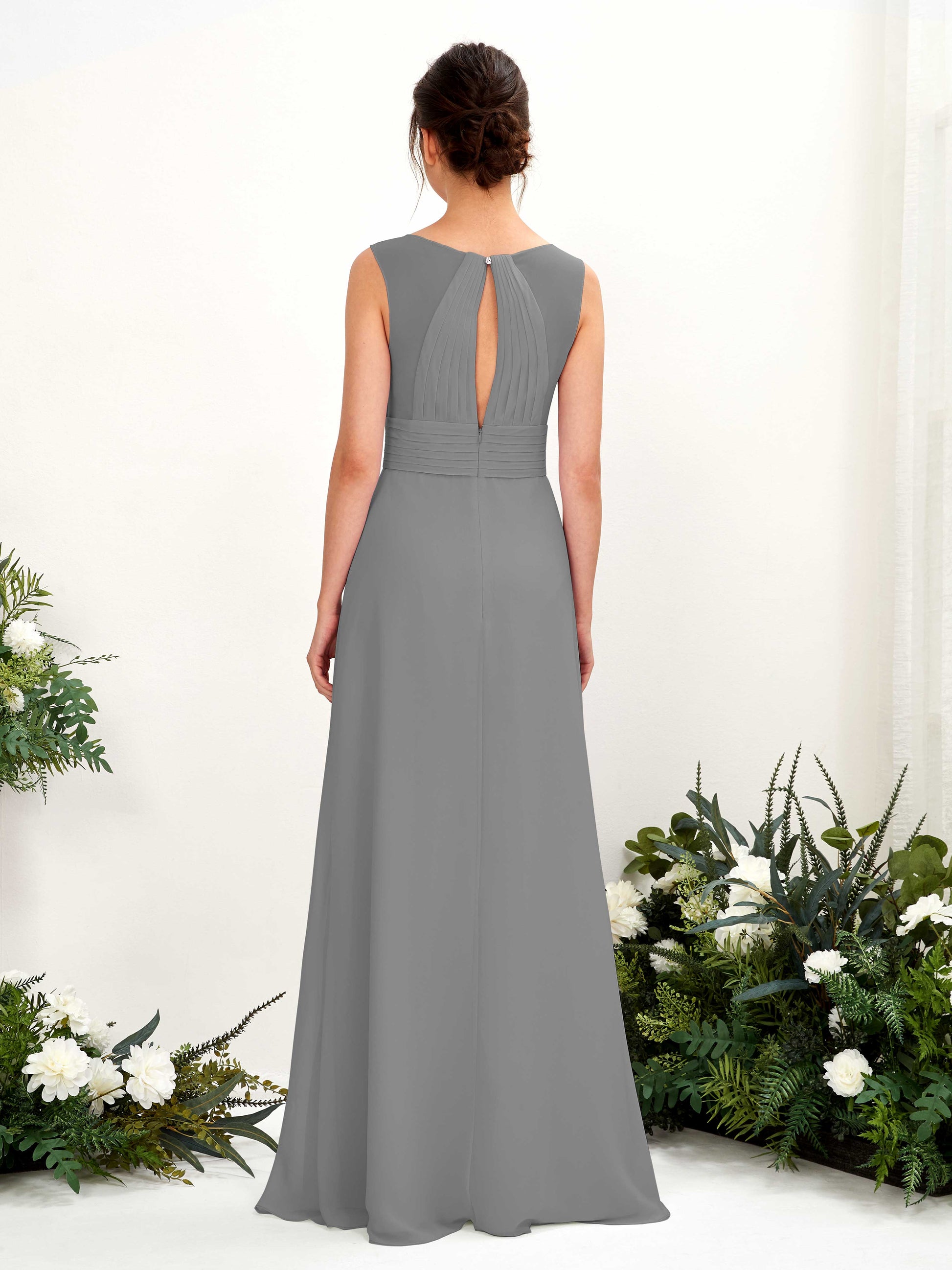 Karen Steel Gray Sleeveless Maxi Dress