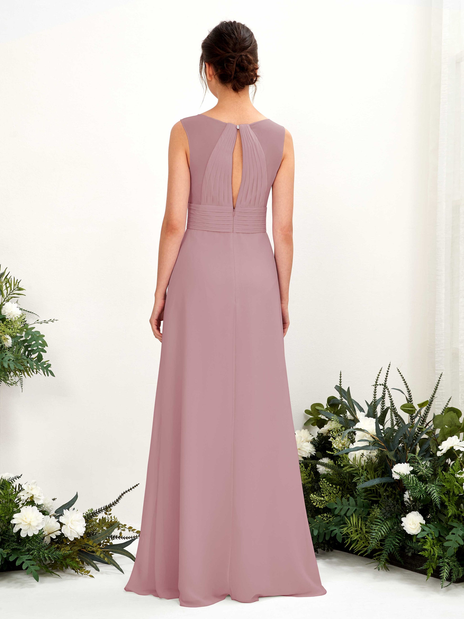 Karen Vintage Mauve Sleeveless Maxi Dress