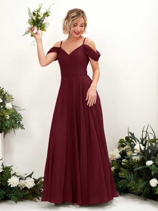 Kauku Burgundy Sleeveless Maxi Dress