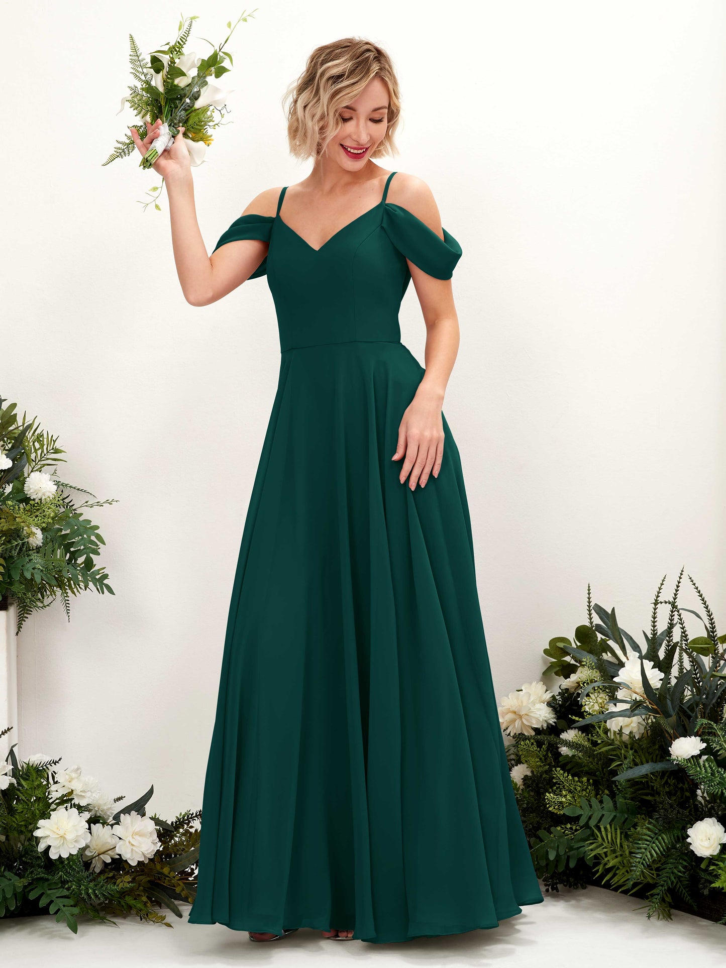 Kauku Dark Emerald Sleeveless Maxi Dress