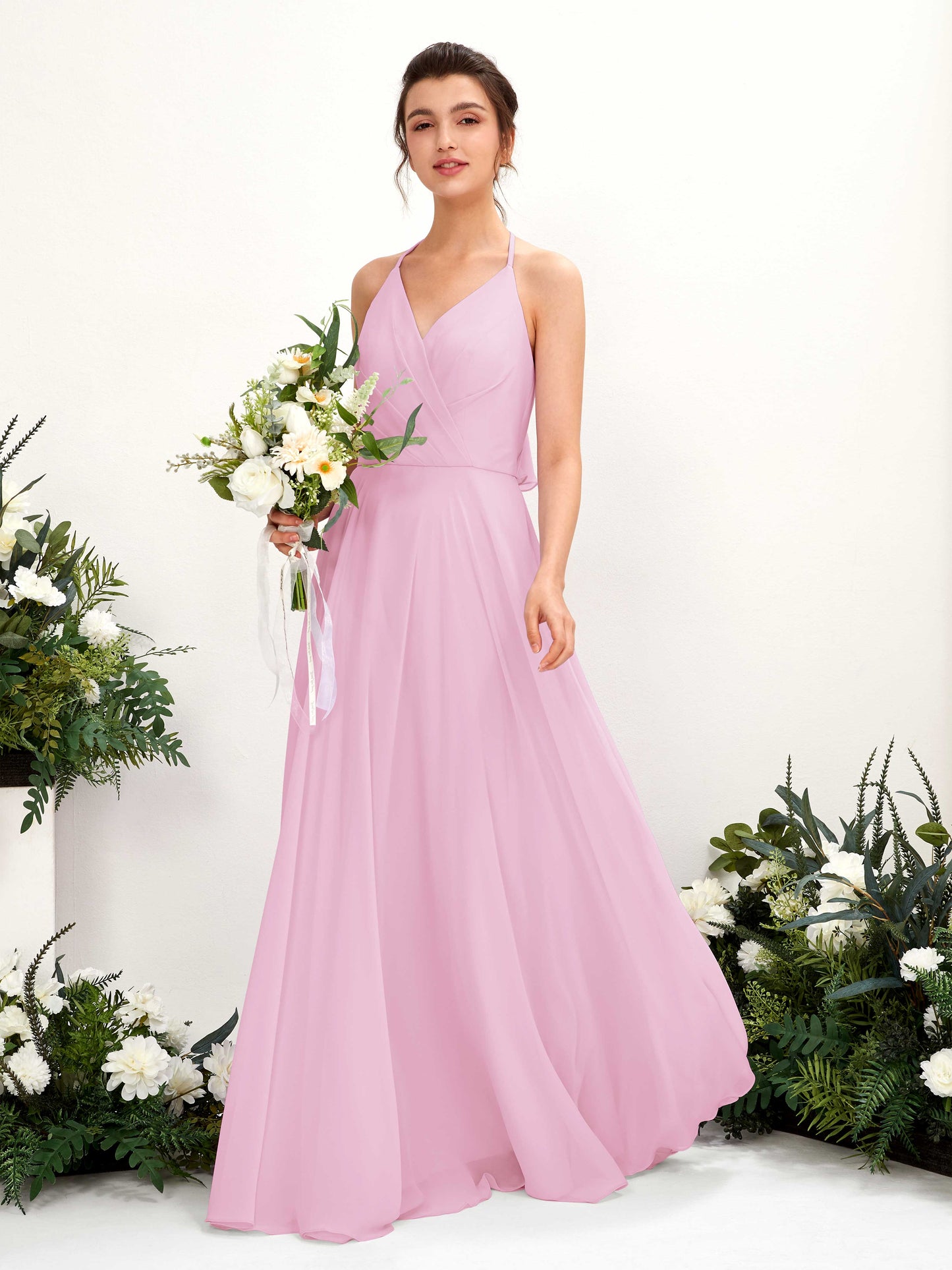 Launo Candy Pink Sleeveless Maxi Dress