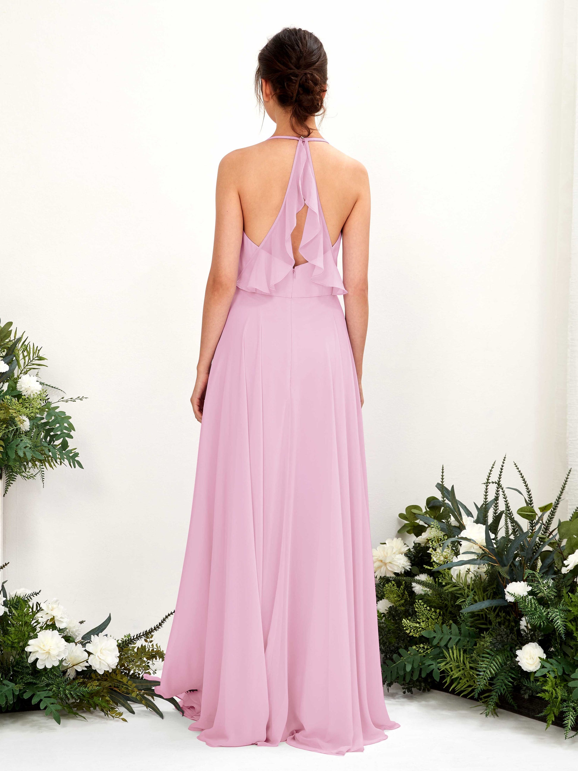 Launo Candy Pink Sleeveless Maxi Dress