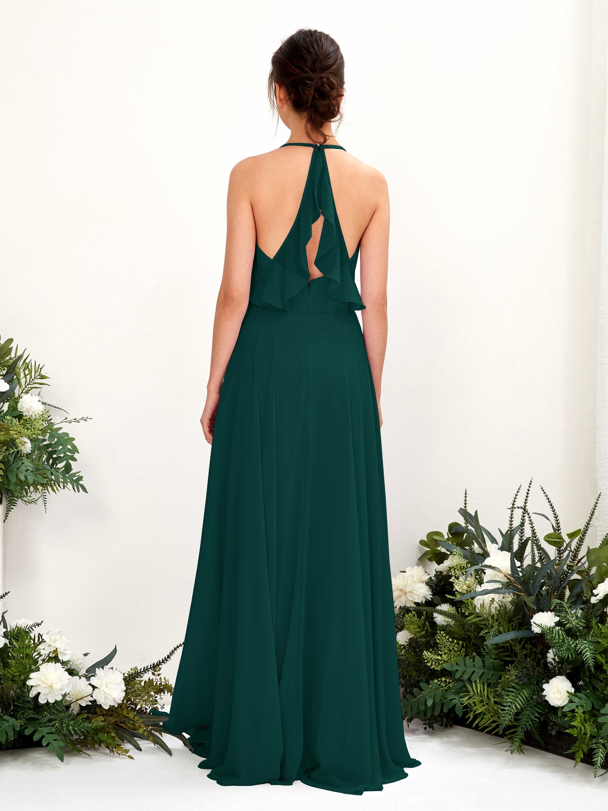 Launo Dark Emerald Sleeveless Maxi Dress