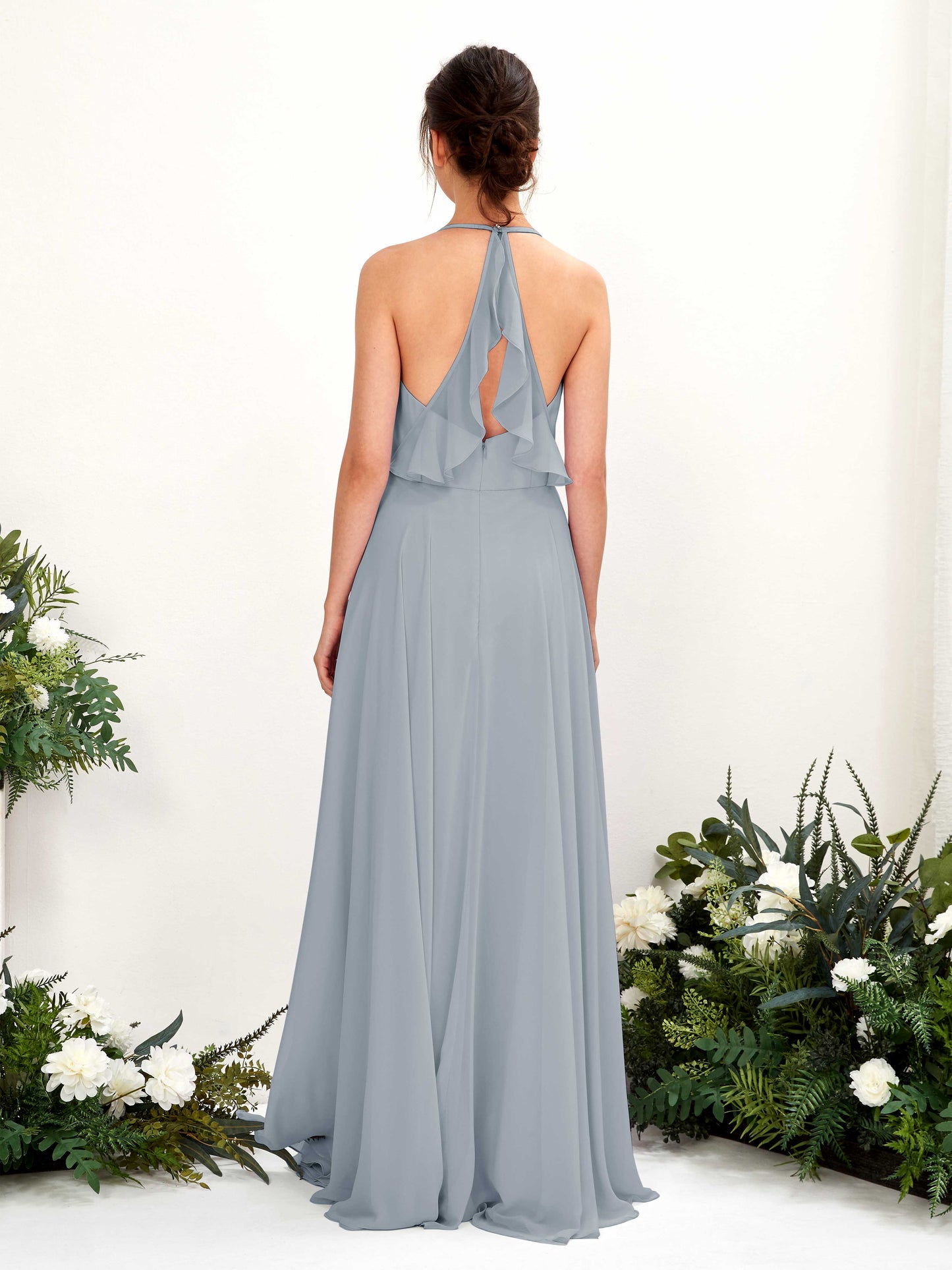 Launo Dusty Blue-Upgrade Sleeveless Maxi Dress