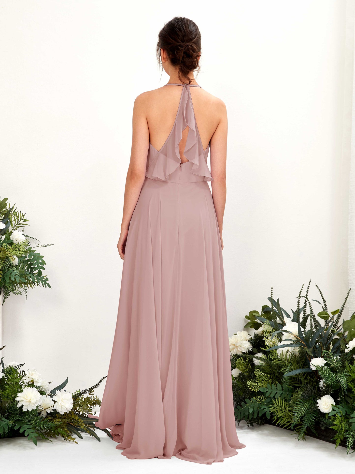 Launo Dusty Rose Sleeveless Maxi Dress