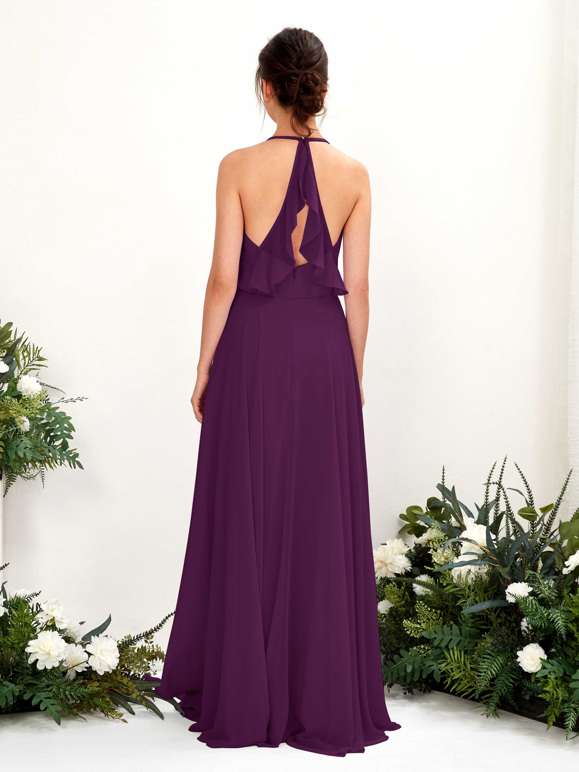 Launo Grape Sleeveless Maxi Dress