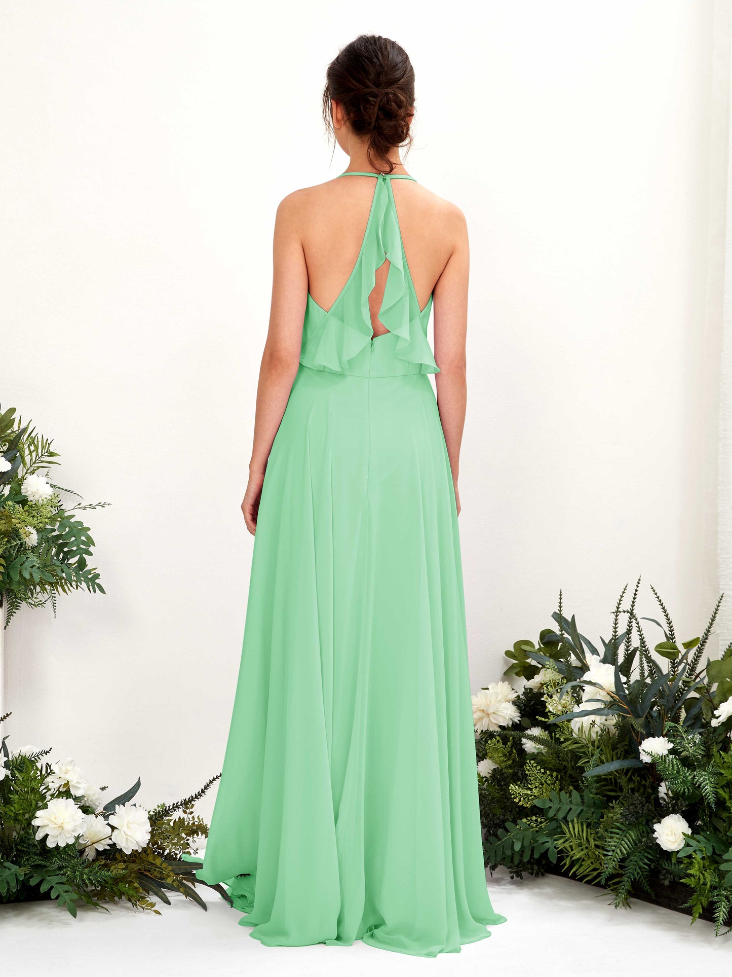 Launo Mint Green Sleeveless Maxi Dress