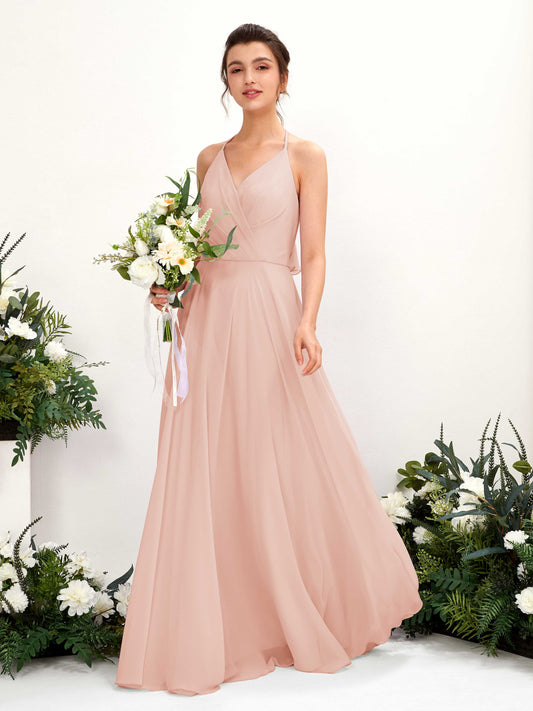 Launo Pearl Pink Sleeveless Maxi Dress