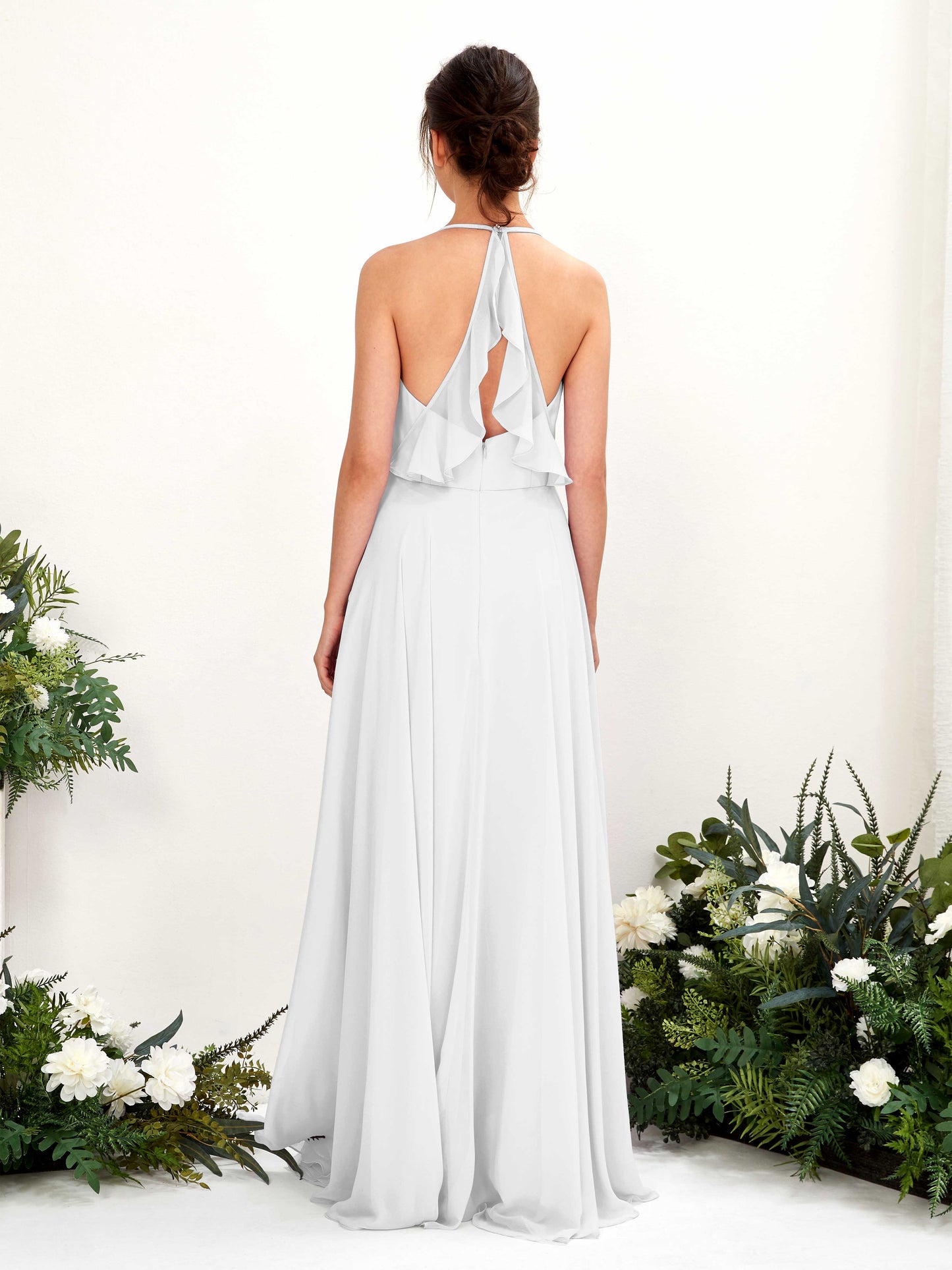 Launo White Sleeveless Maxi Dress