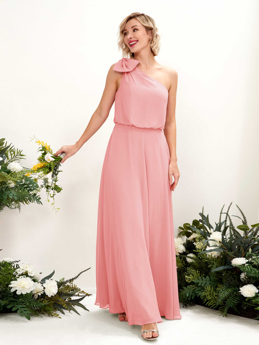 Laurel Ballet Pink One Shoulder Maxi Dress