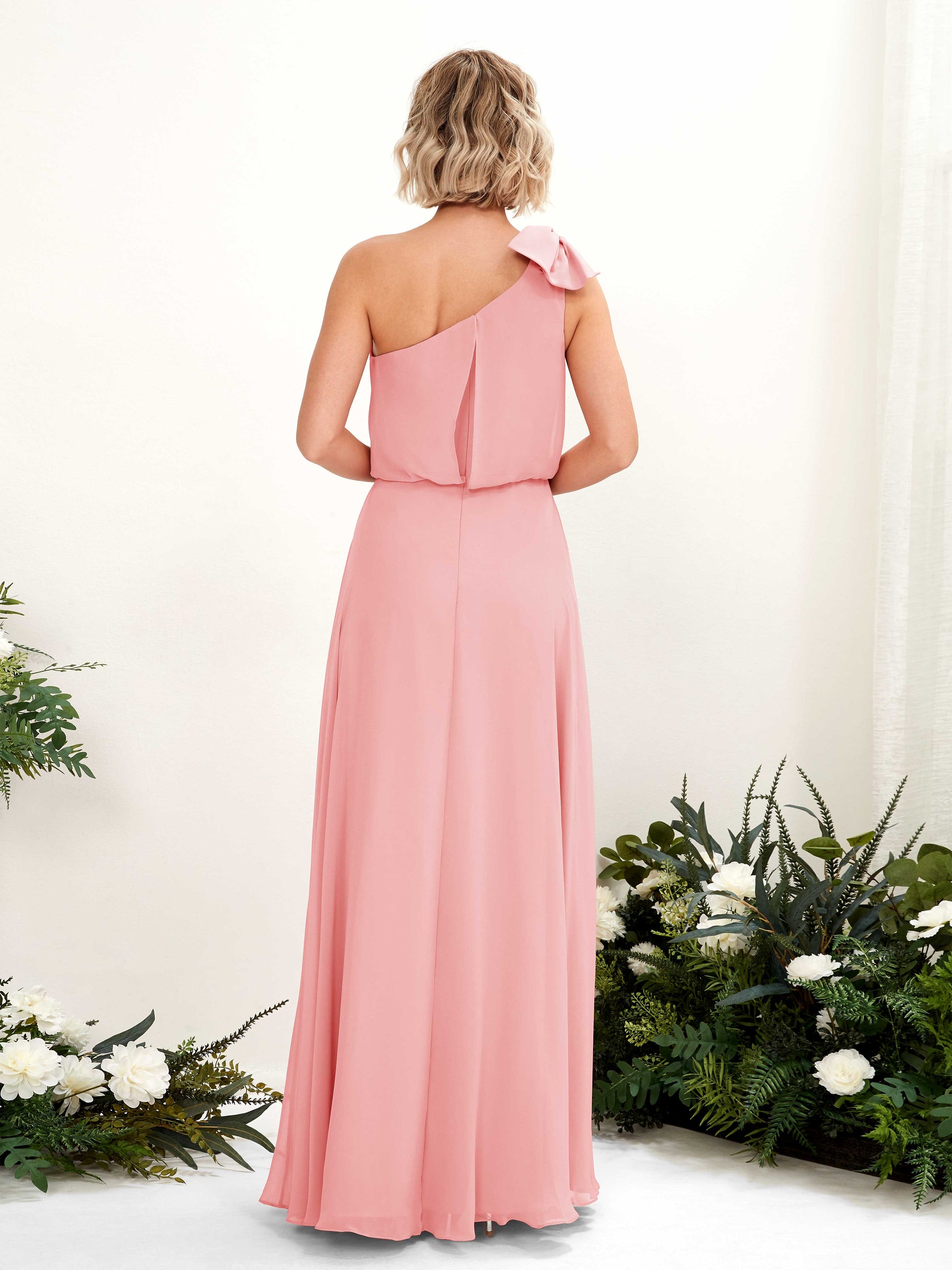 Laurel Ballet Pink One Shoulder Maxi Dress