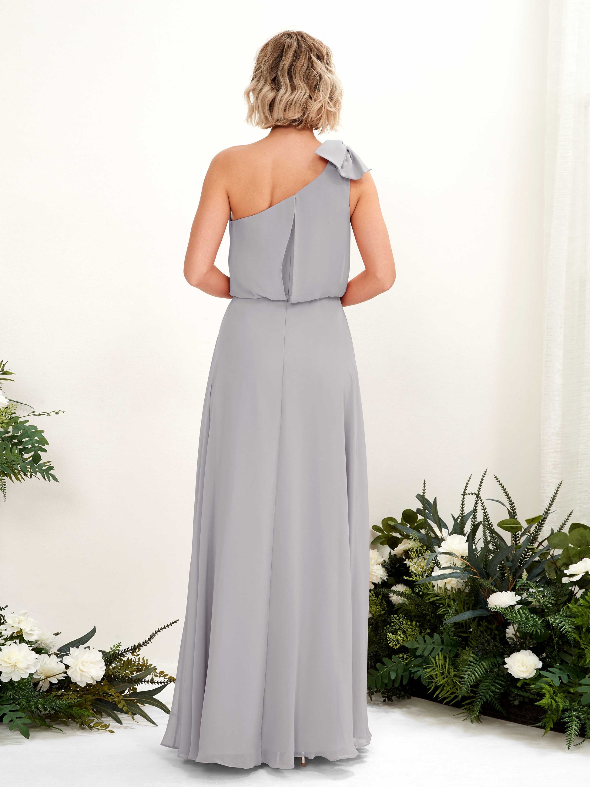 Laurel Dove One Shoulder Maxi Dress