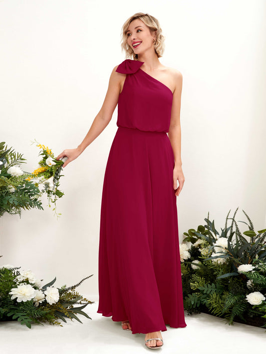 Laurel Jester Red One Shoulder Maxi Dress